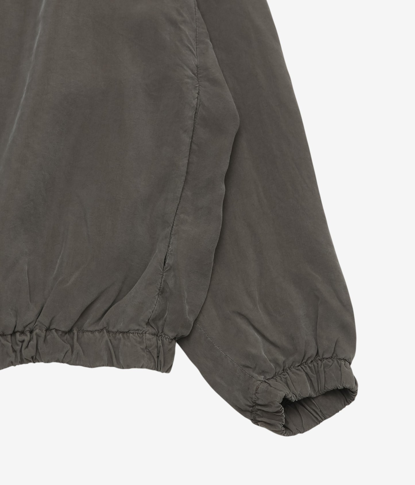 GABRIELA COLL GARMENTS ''NO.216 DOUBLE CUPRO HOODED ZIPPER JACKET'' (DUST)