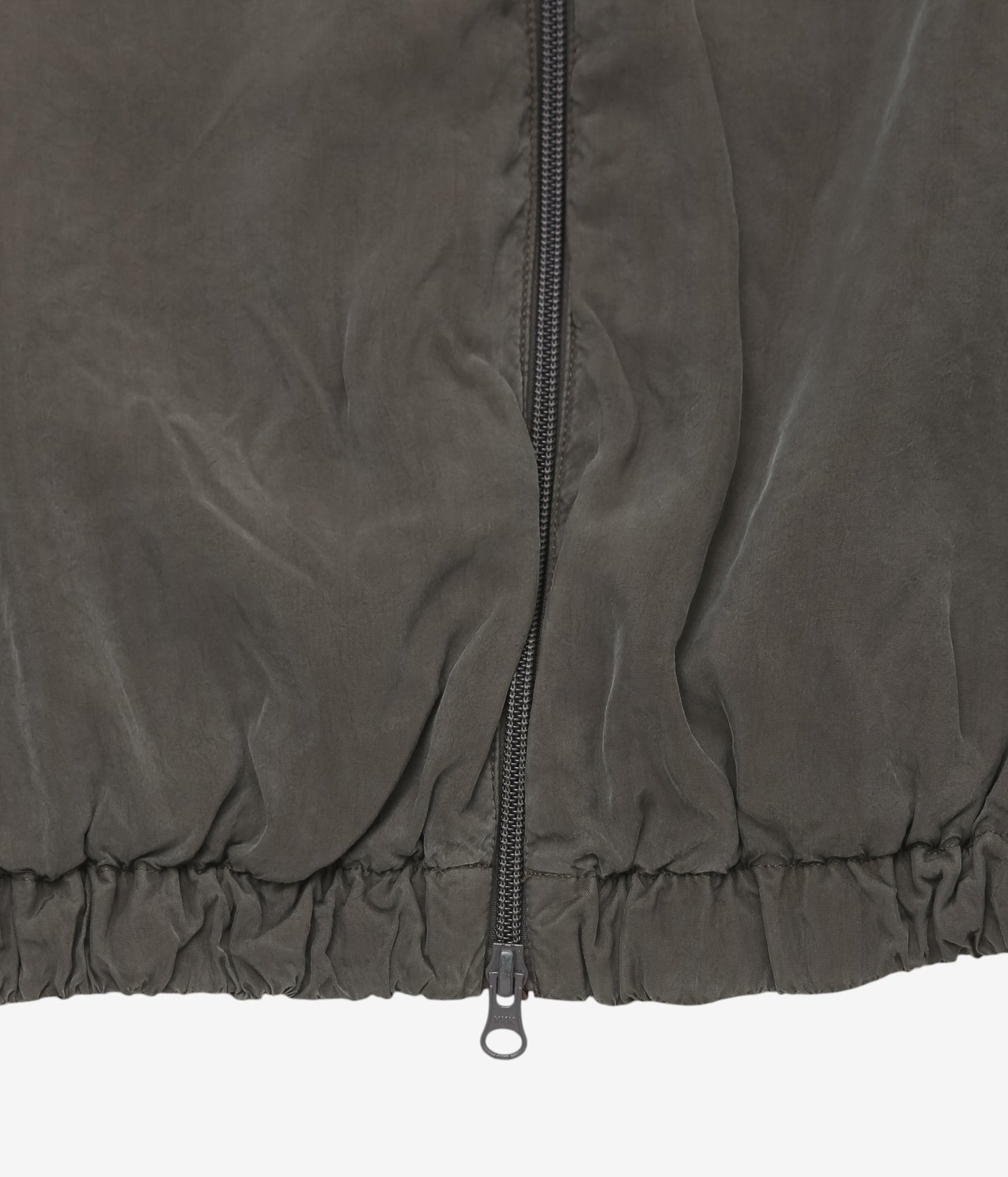 GABRIELA COLL GARMENTS ''NO.216 DOUBLE CUPRO HOODED ZIPPER JACKET'' (DUST)