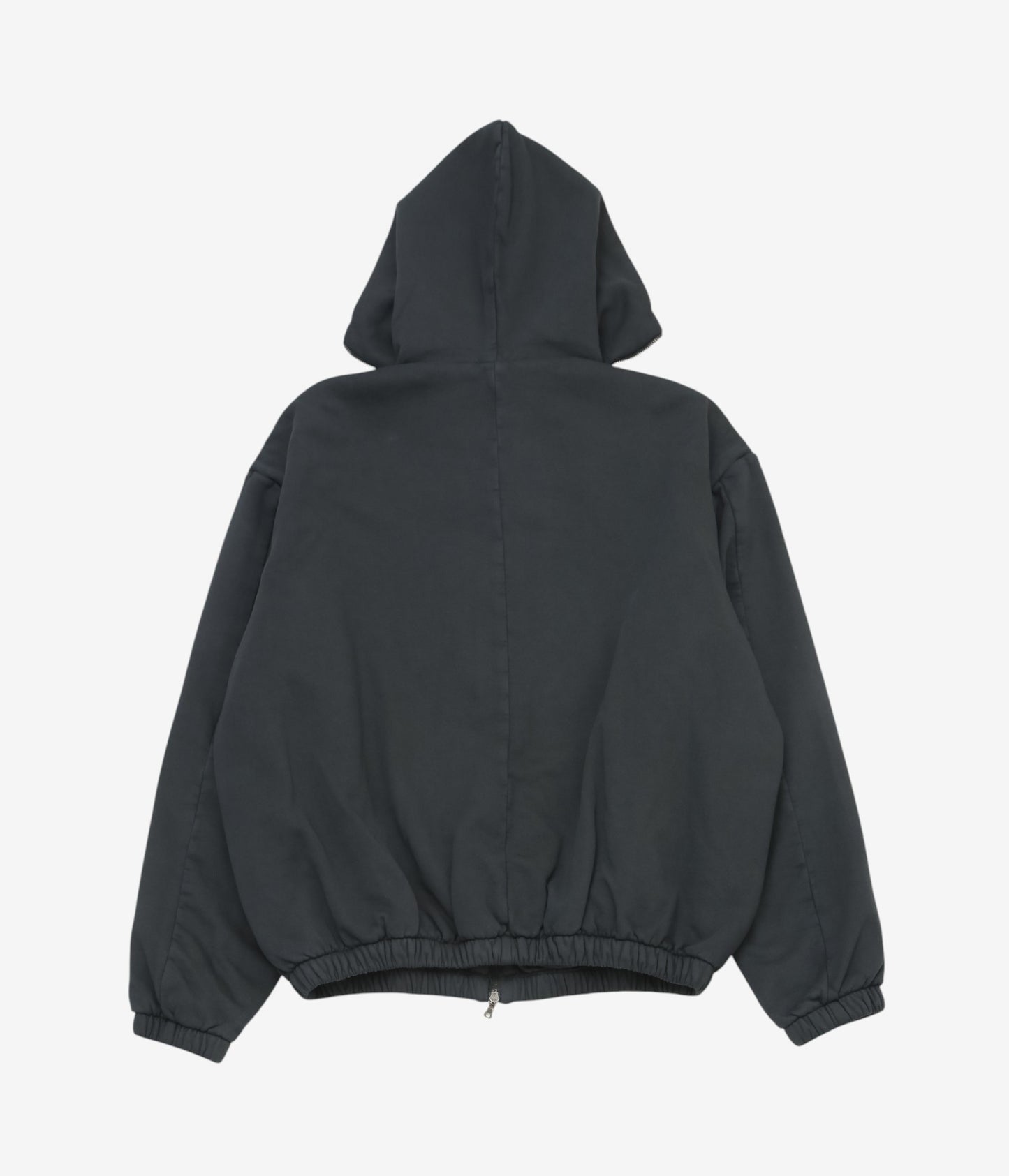 GABRIELA COLL GARMENTS ''NO.216 FLEECE HOODED ZIPPER JACKET'' (BLACK)