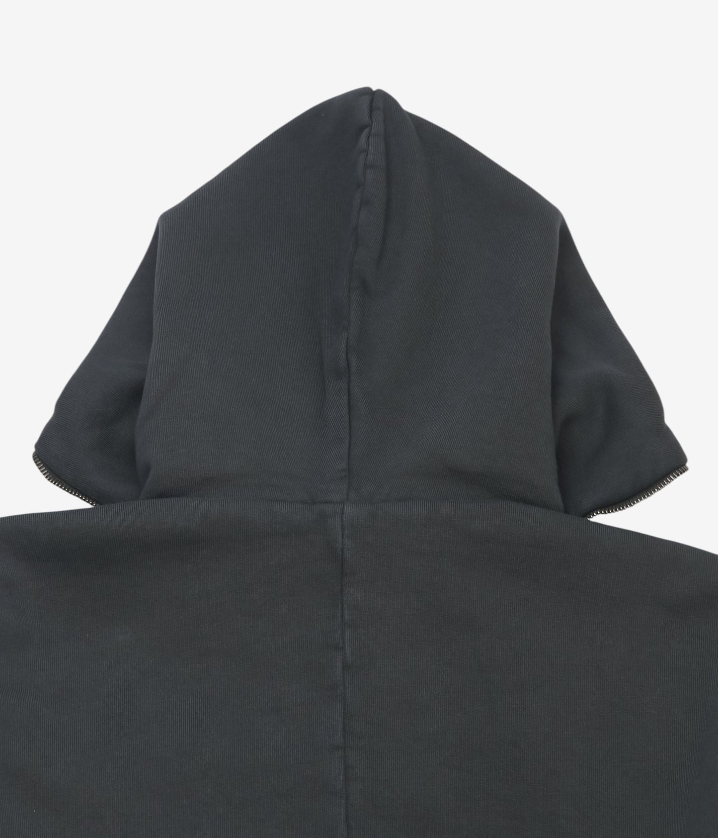 GABRIELA COLL GARMENTS ''NO.216 FLEECE HOODED ZIPPER JACKET'' (BLACK)