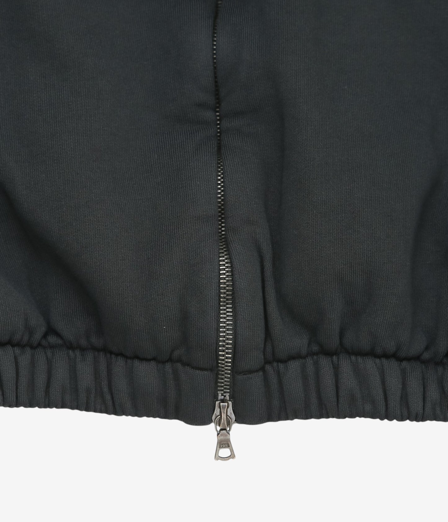 GABRIELA COLL GARMENTS ''NO.216 FLEECE HOODED ZIPPER JACKET'' (BLACK)