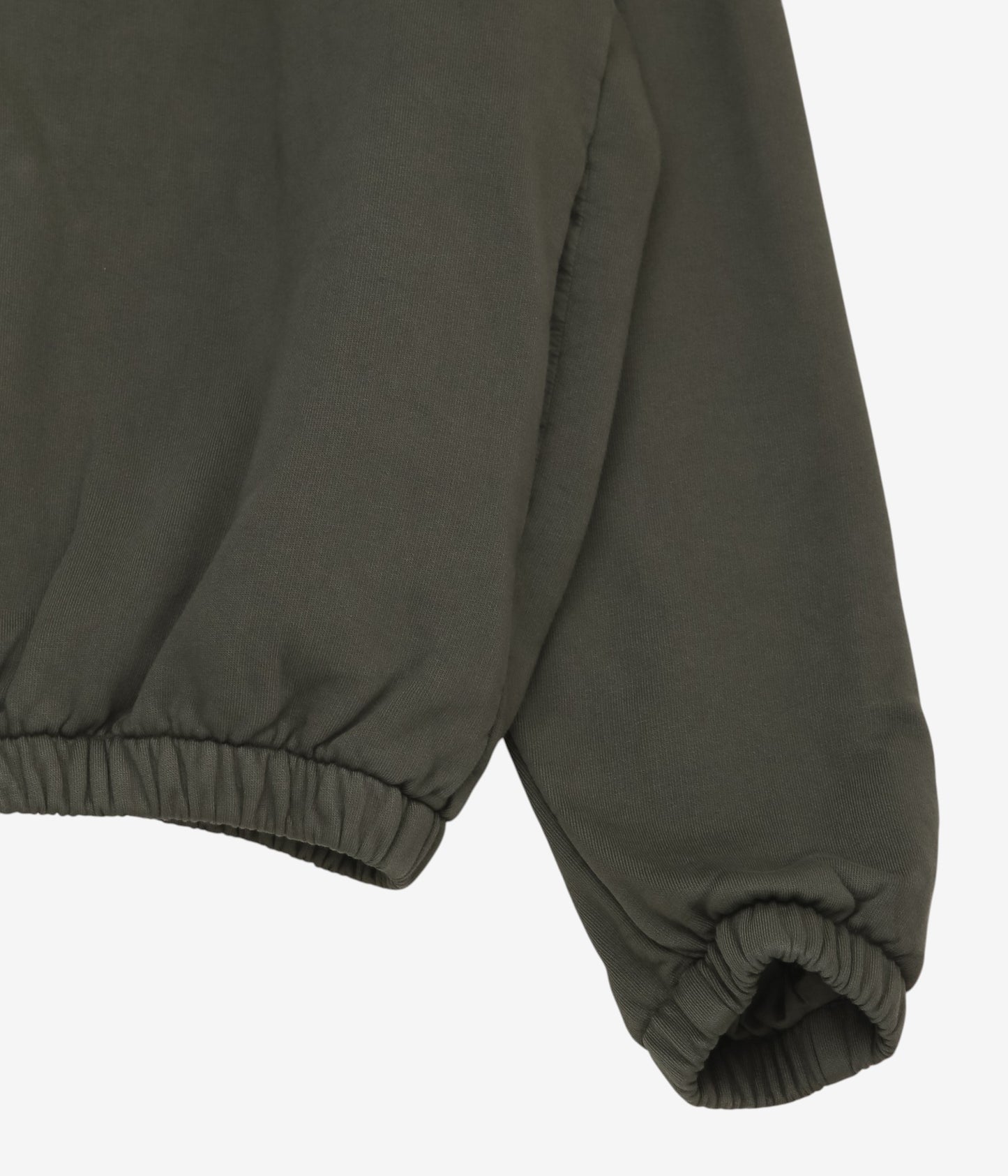 GABRIELA COLL GARMENTS ''NO.216 FLEECE HOODED ZIPPER JACKET'' (DARK GREEN)