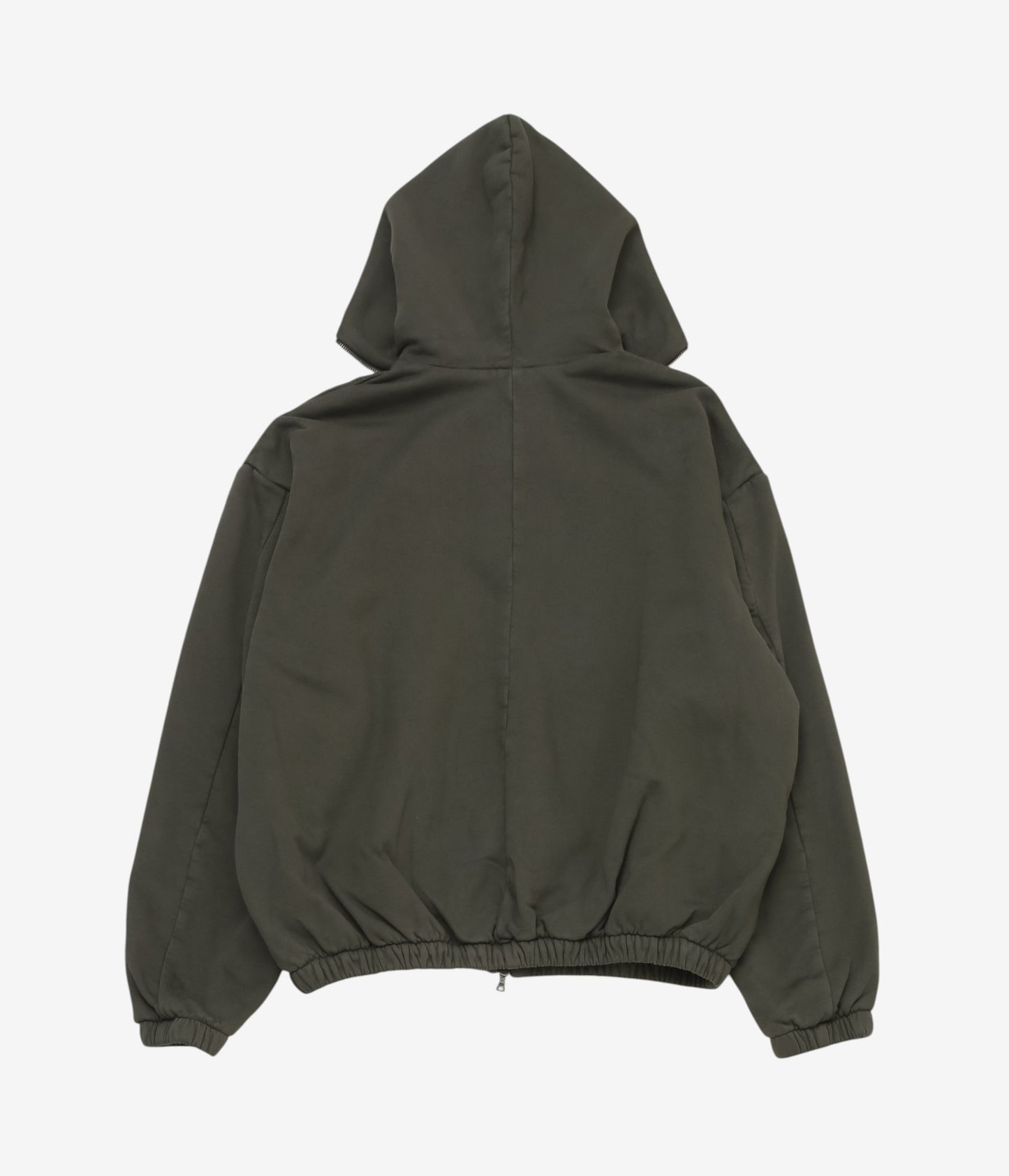 GABRIELA COLL GARMENTS ''NO.216 FLEECE HOODED ZIPPER JACKET'' (DARK GREEN)