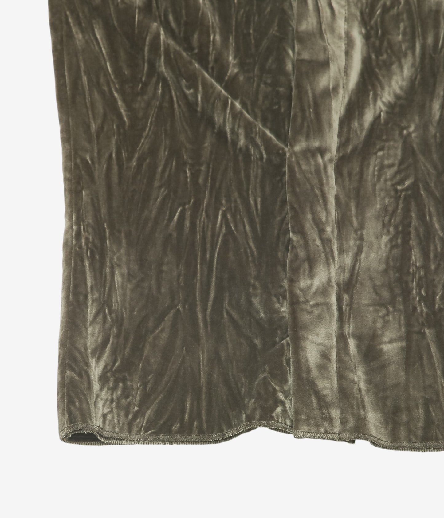 GABRIELA COLL GARMENTS ''NO.225 COTTON VELVET SNAP TOP'' (DUST)