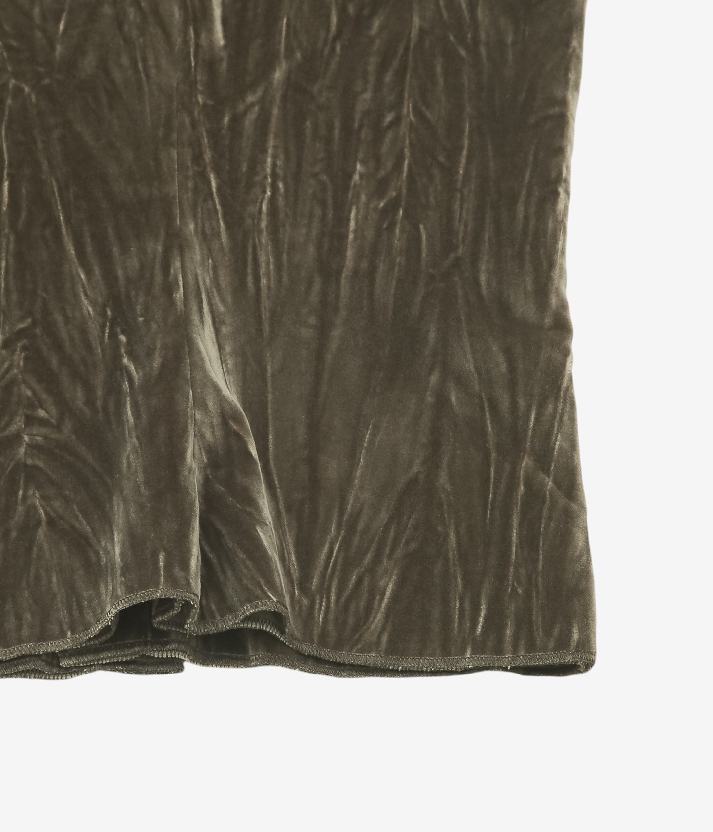 GABRIELA COLL GARMENTS ''NO.225 COTTON VELVET SNAP TOP'' (DUST)