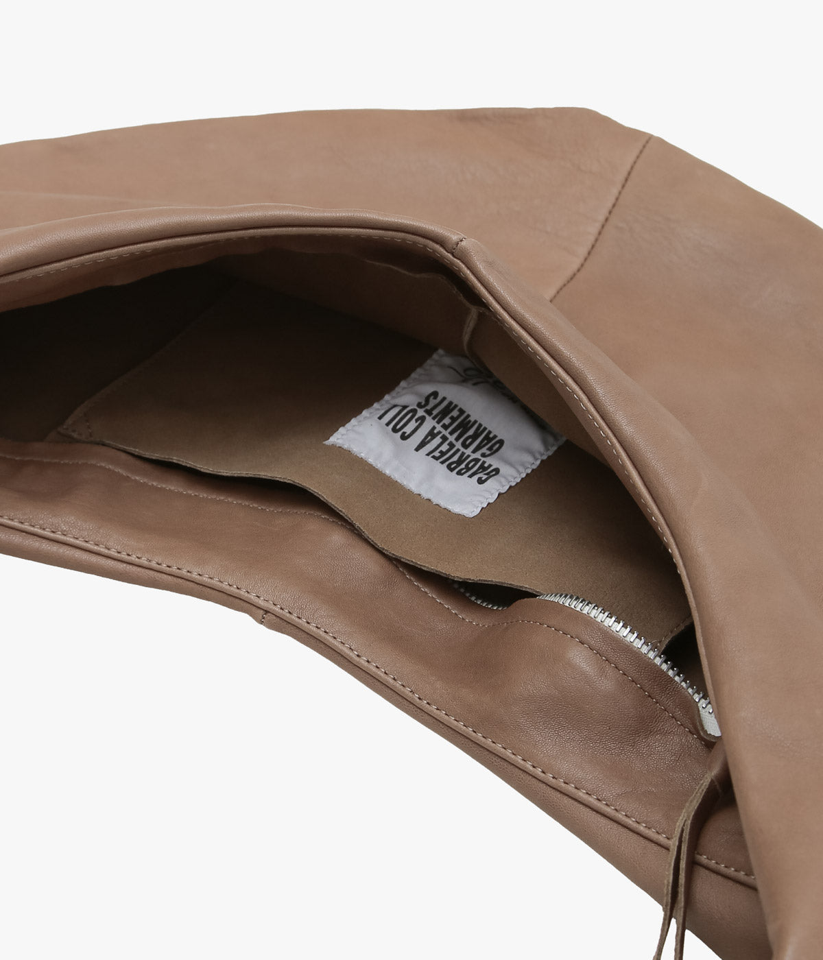 GABRIELA COLL GARMENTS ''NO.250 LEATHER CROSSED BAG'' (BROWN
