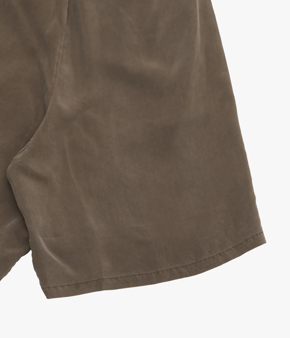 GABRIELA COLL GARMENTS ''NO.259 CUPRO SHORT TROUSERS'' (BROWN)