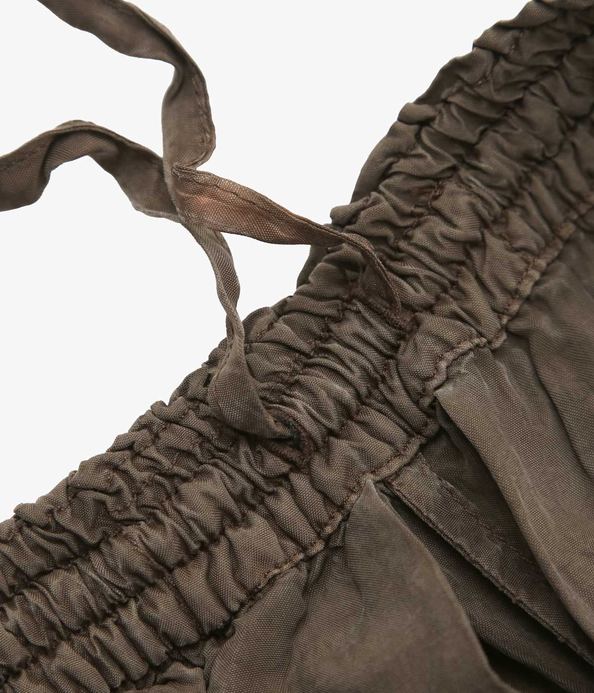 GABRIELA COLL GARMENTS ''NO.259 CUPRO SHORT TROUSERS'' (BROWN)