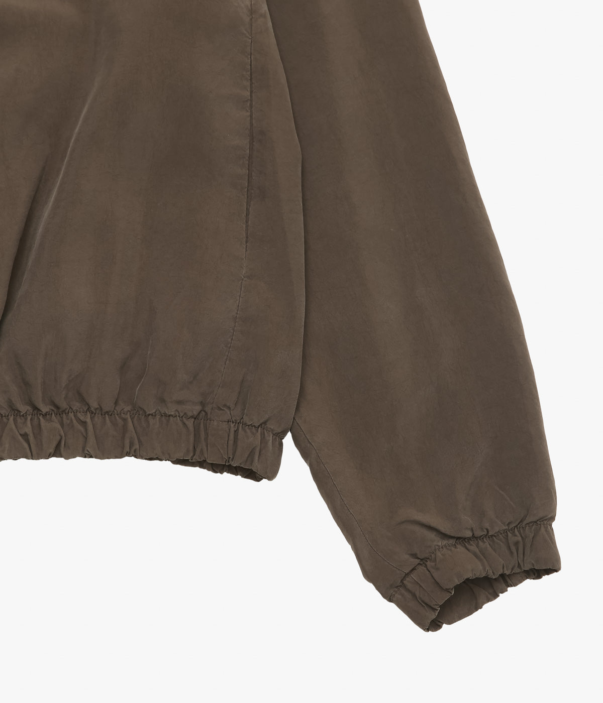 GABRIELA COLL GARMENTS ''NO.261 CUPRO DOUBLED ZIPPER JACKET '' (BROWN)