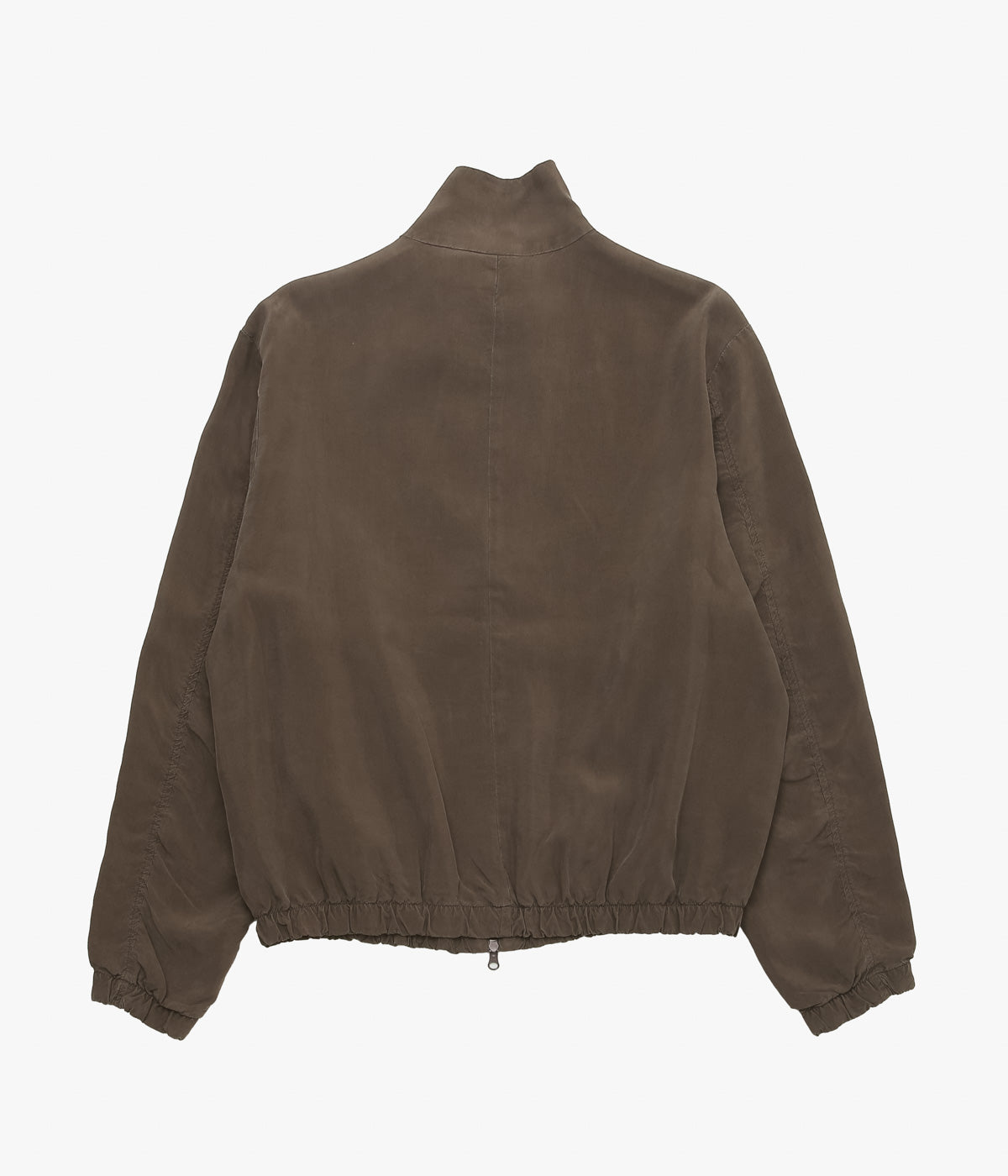 GABRIELA COLL GARMENTS ''NO.261 CUPRO DOUBLED ZIPPER JACKET '' (BROWN)