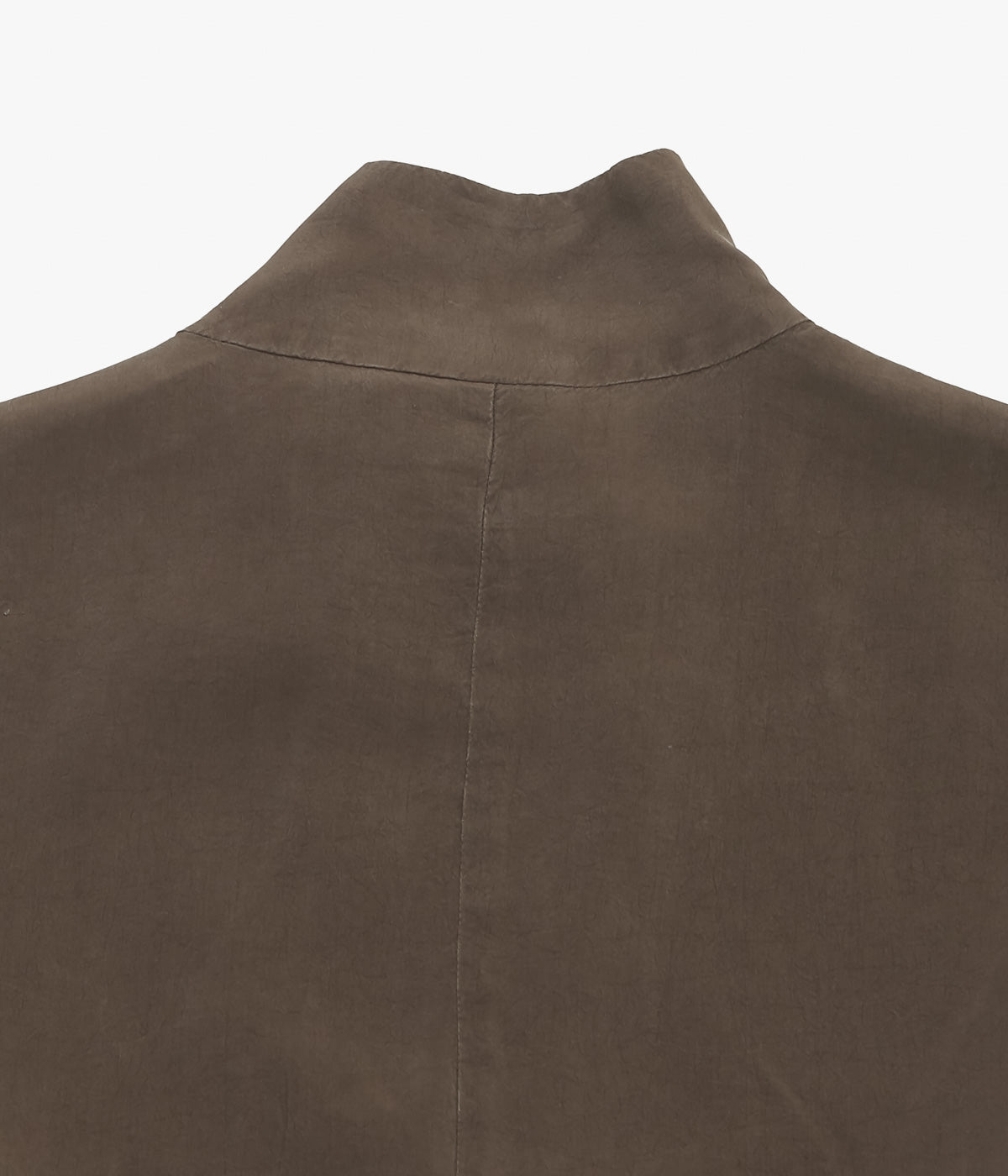 GABRIELA COLL GARMENTS ''NO.261 CUPRO DOUBLED ZIPPER JACKET '' (BROWN)