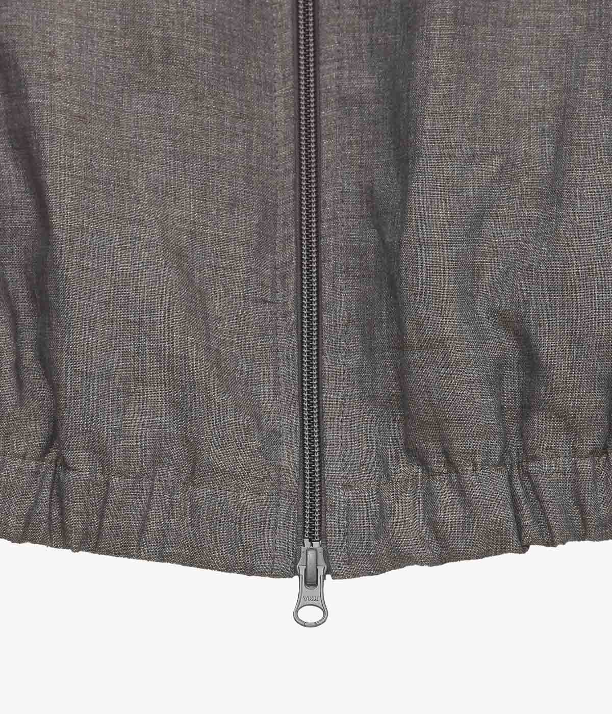 GABRIELA COLL GARMENTS ''NO.261 LINEN ZIPPER JACKET'' (BROWN