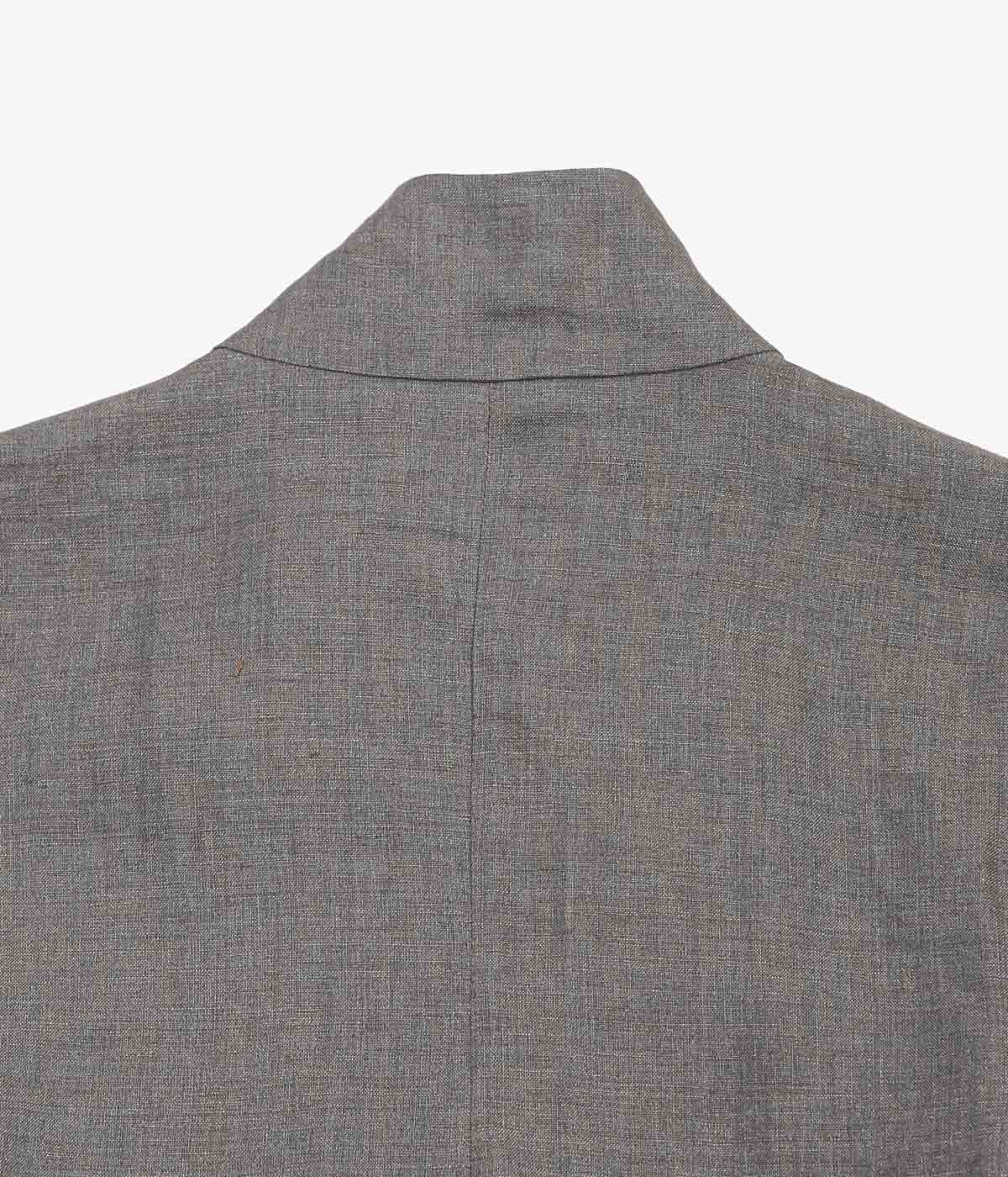 GABRIELA COLL GARMENTS ''NO.261 LINEN ZIPPER JACKET'' (BROWN