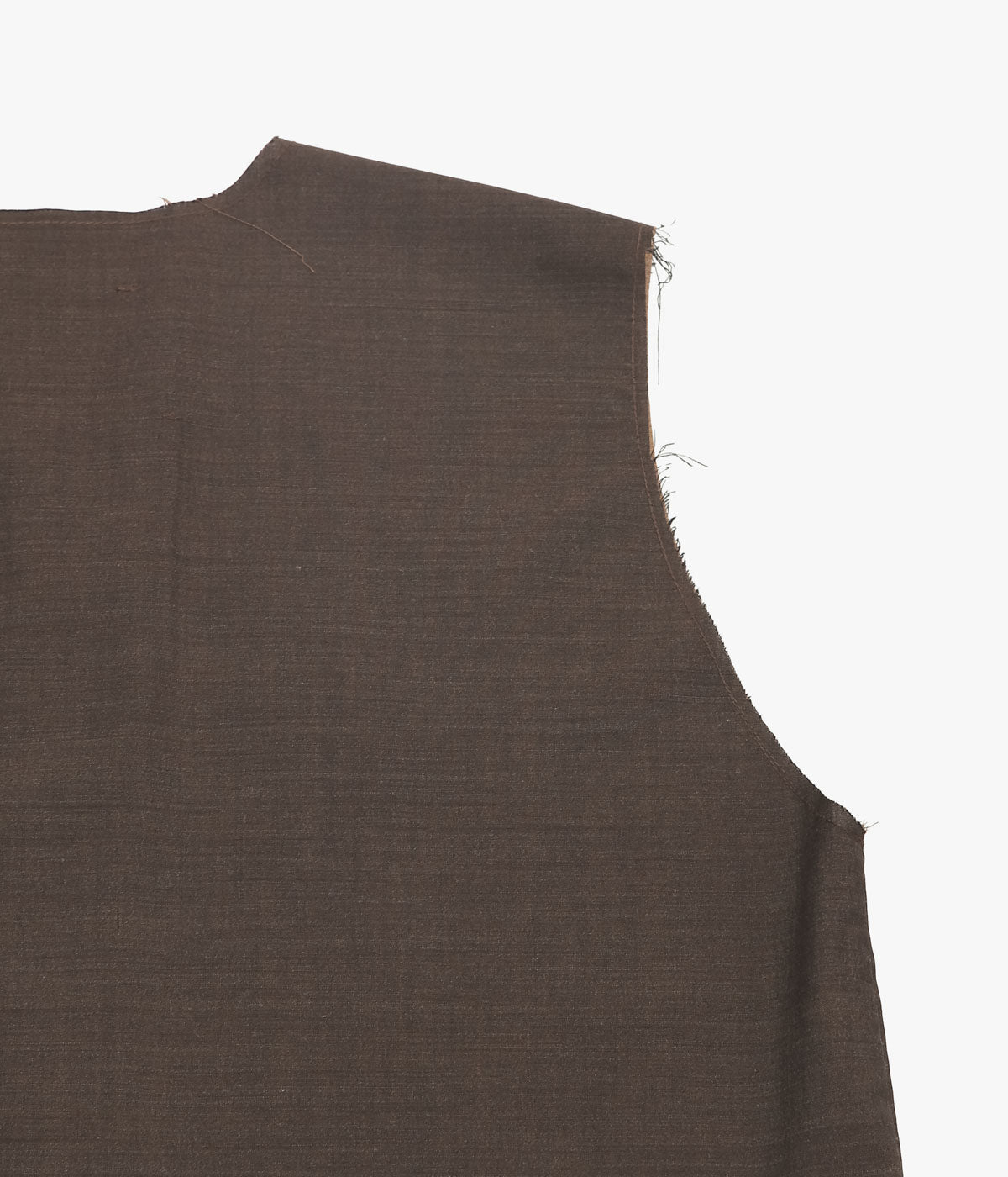 GABRIELA COLL GARMENTS ''NO.272 SUMMER WOOL SLEEVELESS SHIRT'' (BROWN)