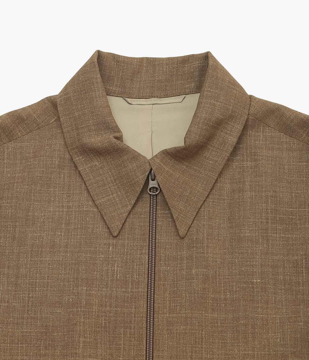 GABRIELA COLL GARMENTS ''NO.285 SUMMER WOOL POCKET JACKET'' (CAMEL