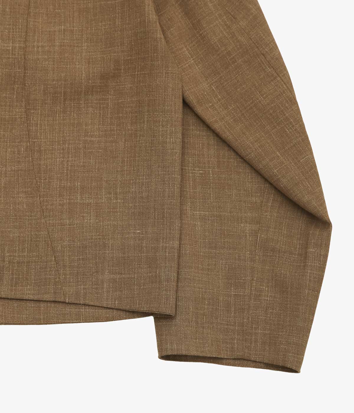 GABRIELA COLL GARMENTS ''NO.285 SUMMER WOOL POCKET JACKET'' (CAMEL)