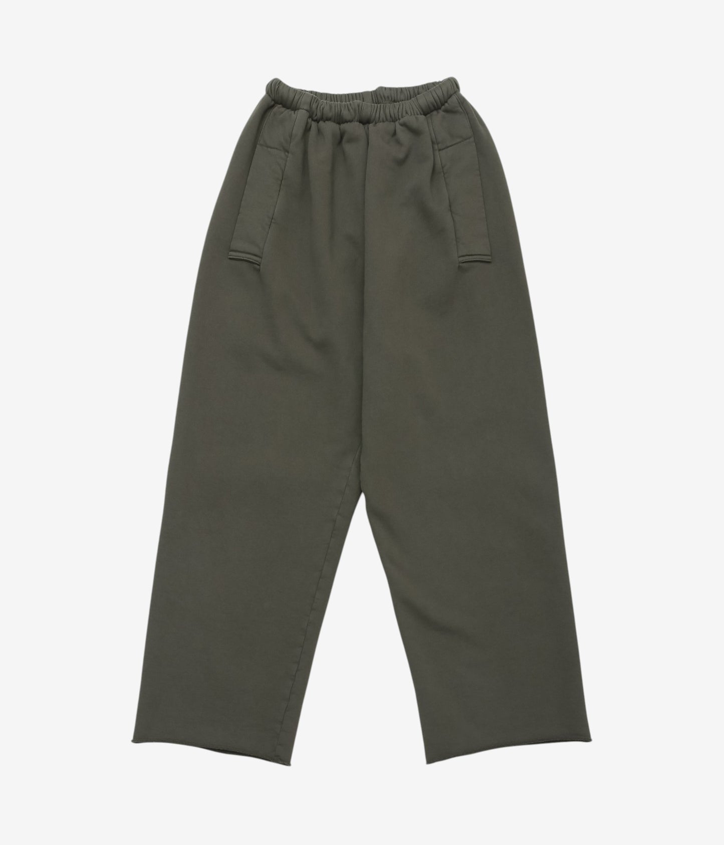 GABRIELA COLL GARMENTS ''NO.287 FLEECE FLAP POCKET TROUSERS'' (DARK GREEN)