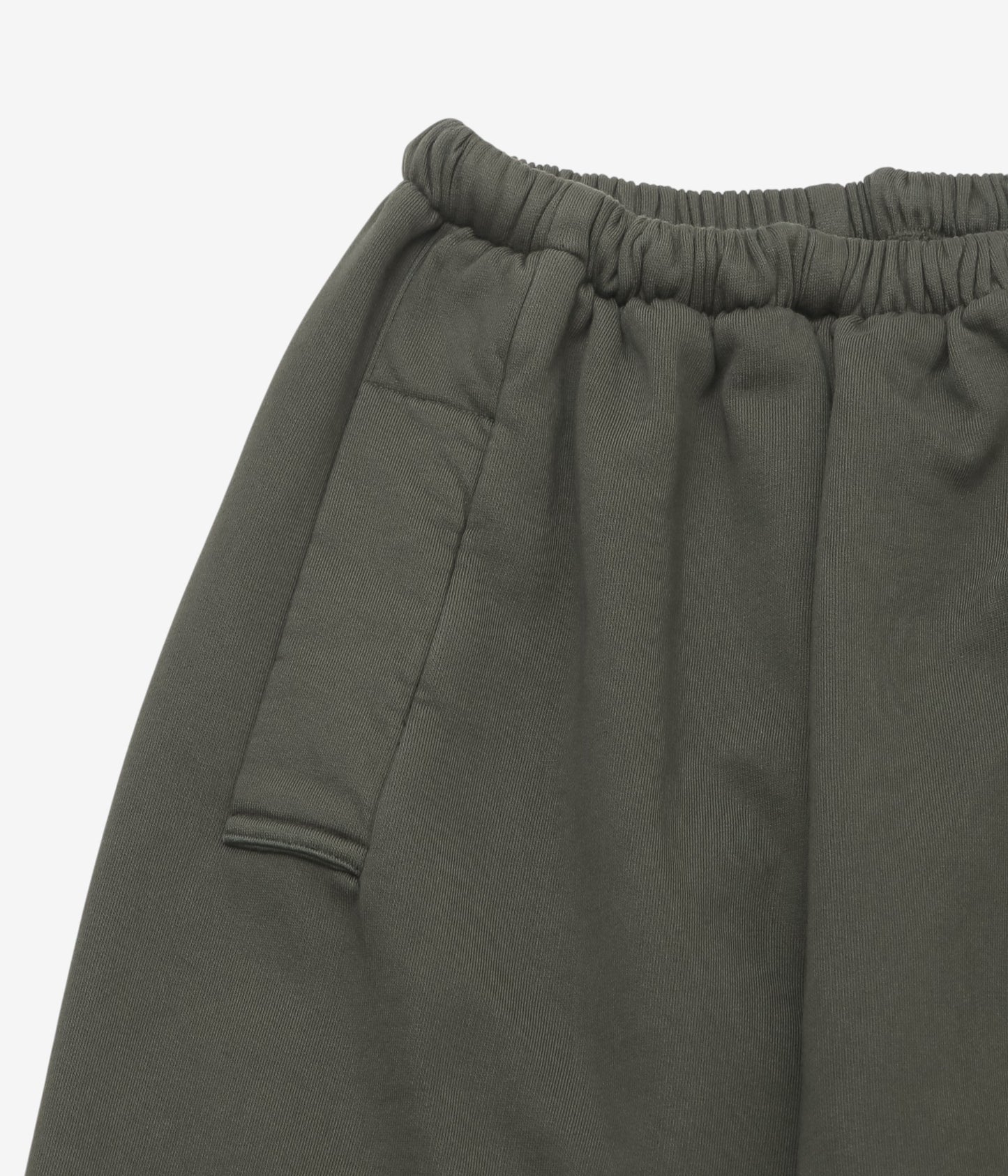 GABRIELA COLL GARMENTS ''NO.287 FLEECE FLAP POCKET TROUSERS'' (DARK GREEN)