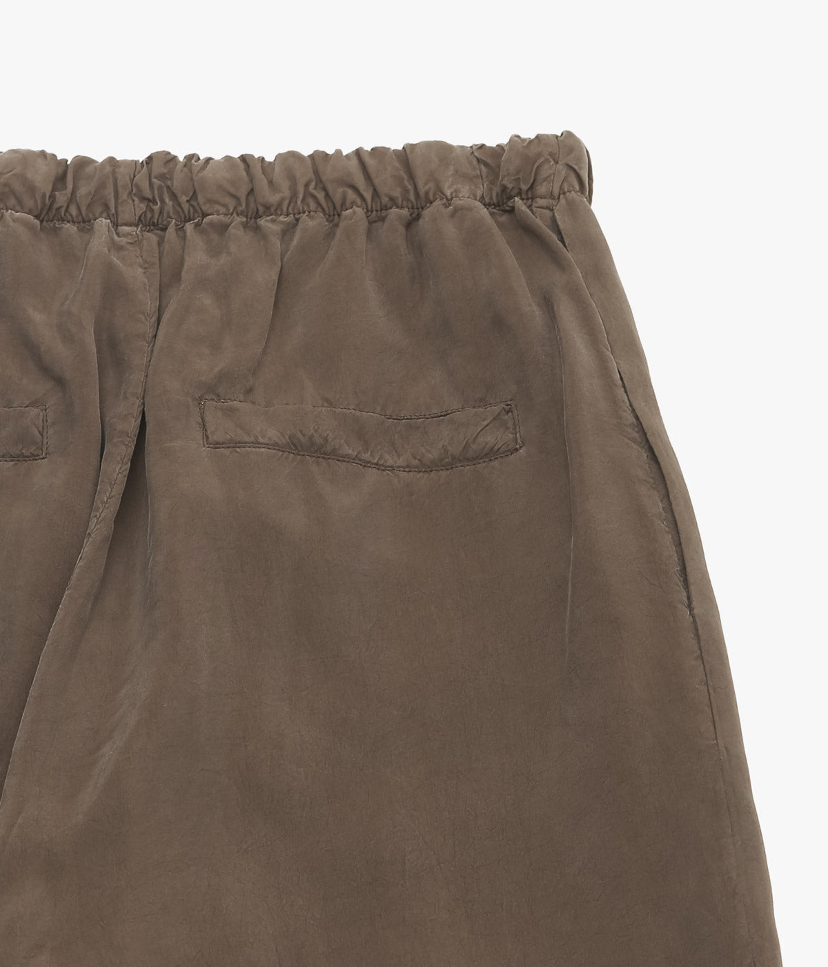 GABRIELA COLL GARMENTS ''NO.288 CUPRO DRAWSTRING TROUSERS'' (BROWN)