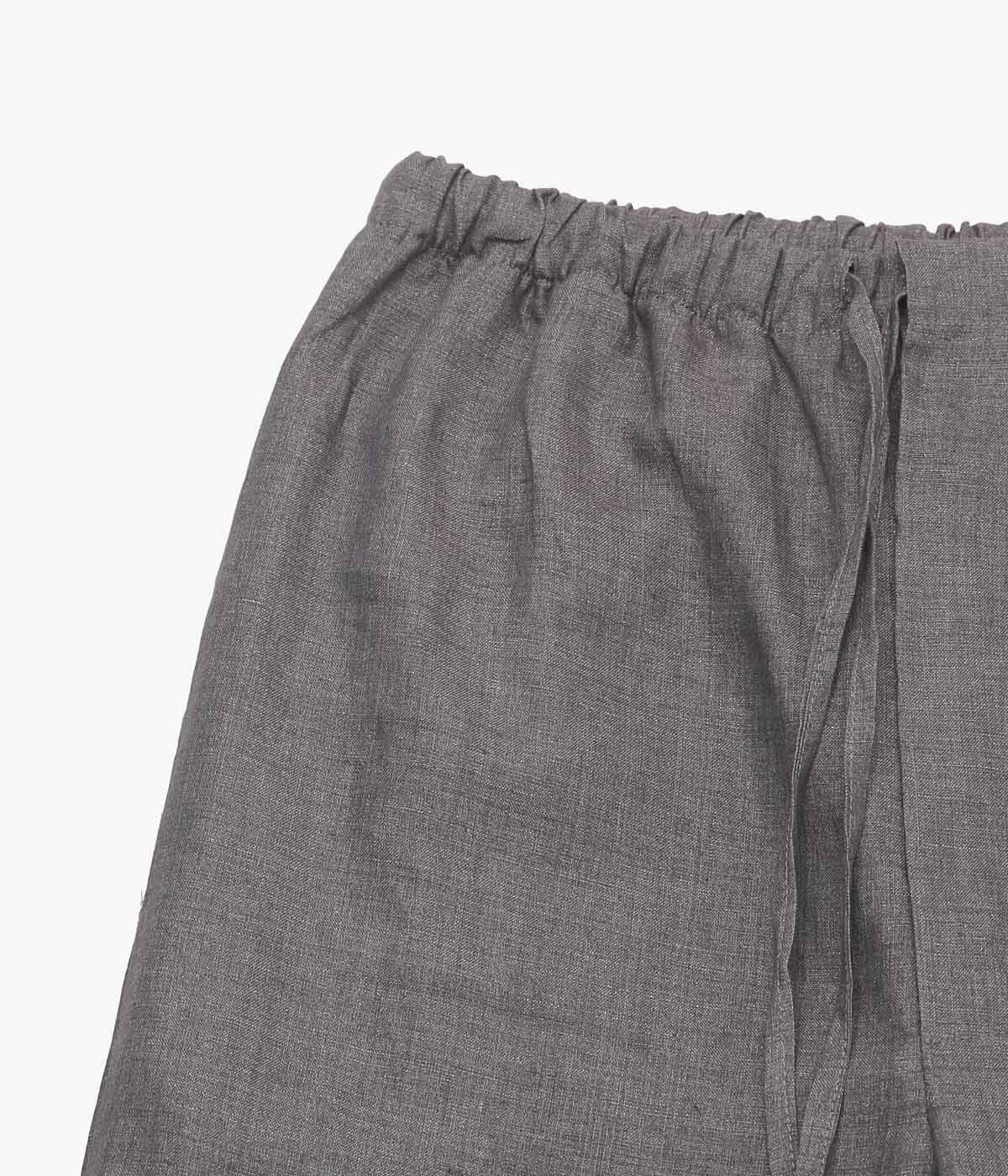GABRIELA COLL GARMENTS ''NO.288 LINEN DRAWSTRING TROUSERS'' (BROWN)