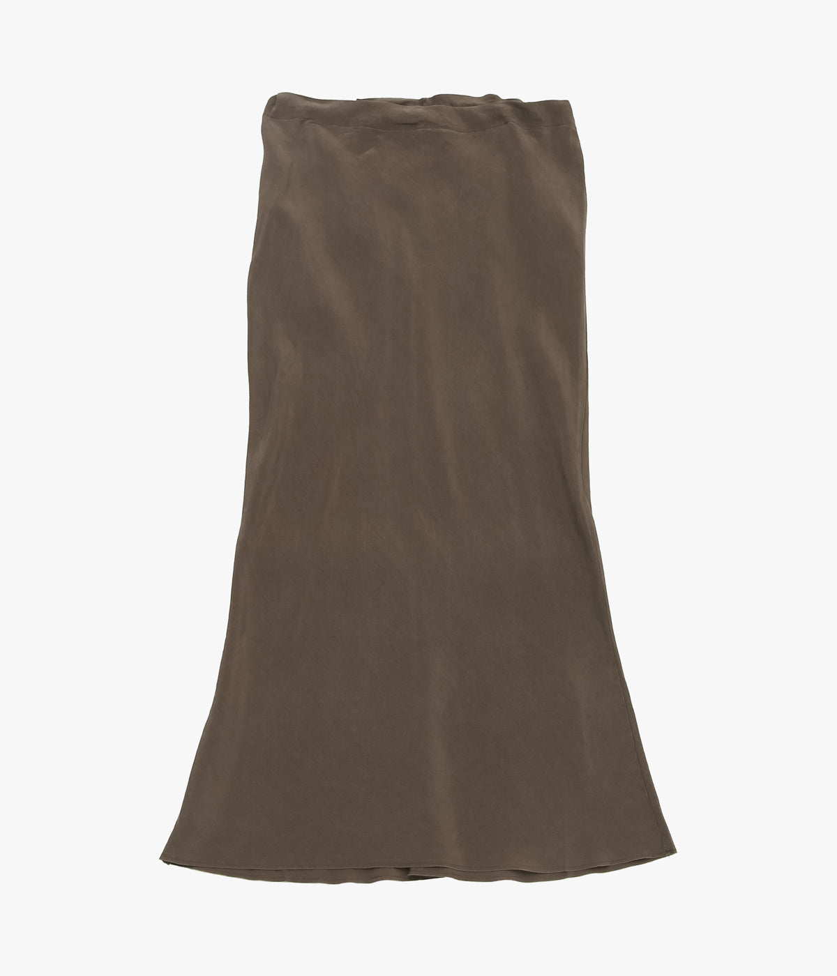 GABRIELA COLL GARMENTS ''NO.290 CUPRO BIAS CUT SKIRT'' (BROWN)