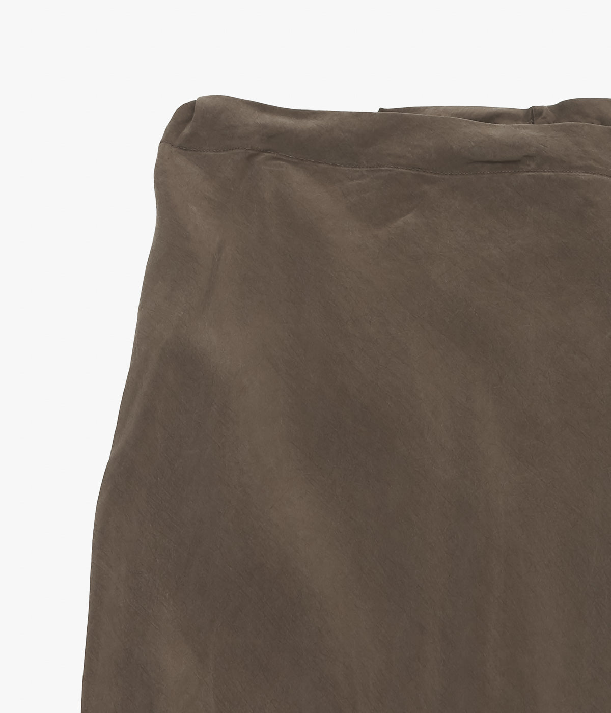 GABRIELA COLL GARMENTS ''NO.290 CUPRO BIAS CUT SKIRT'' (BROWN)