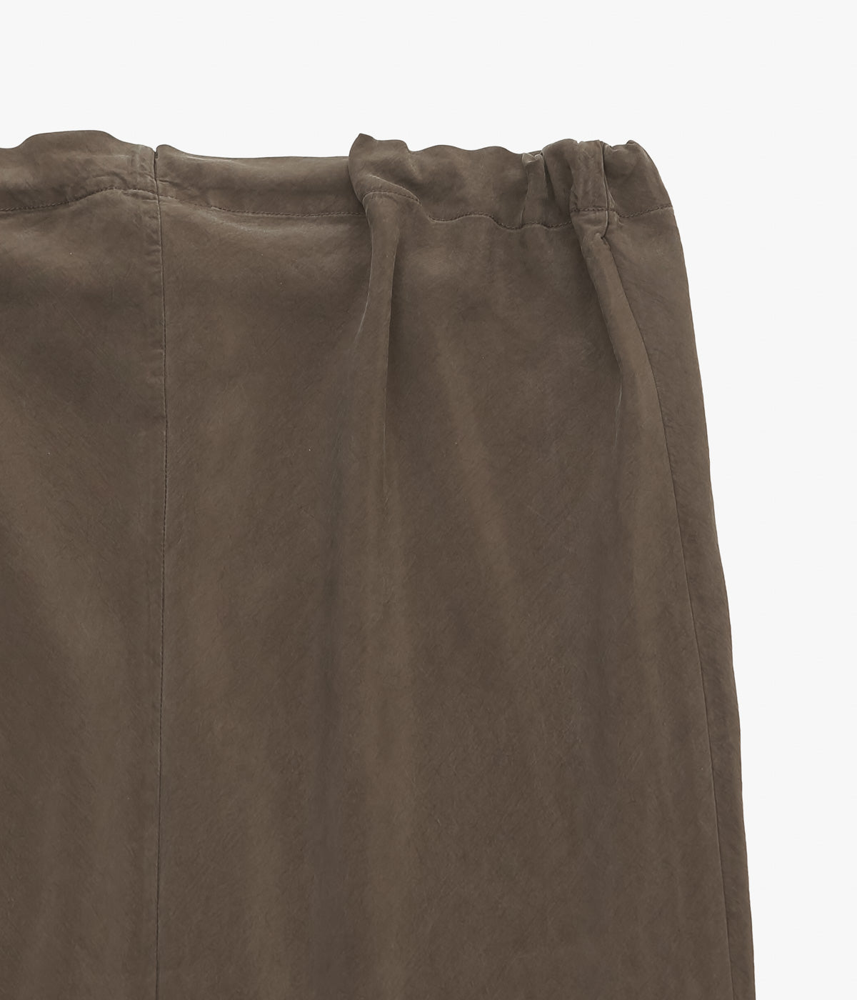 GABRIELA COLL GARMENTS ''NO.290 CUPRO BIAS CUT SKIRT'' (BROWN)