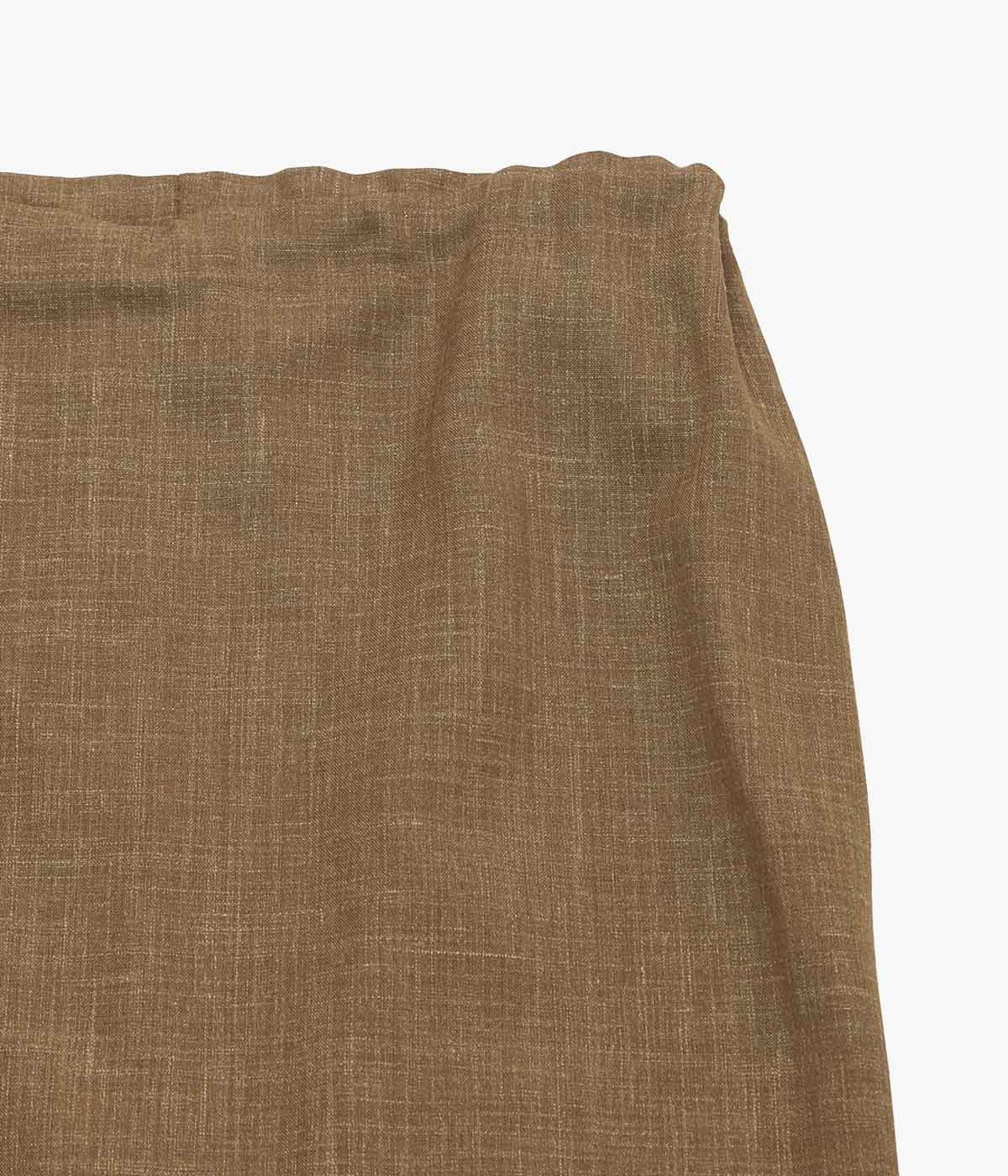 GABRIELA COLL GARMENTS ''NO.290 SUMMER WOOL SLIT SKIRT'' (CAMEL)