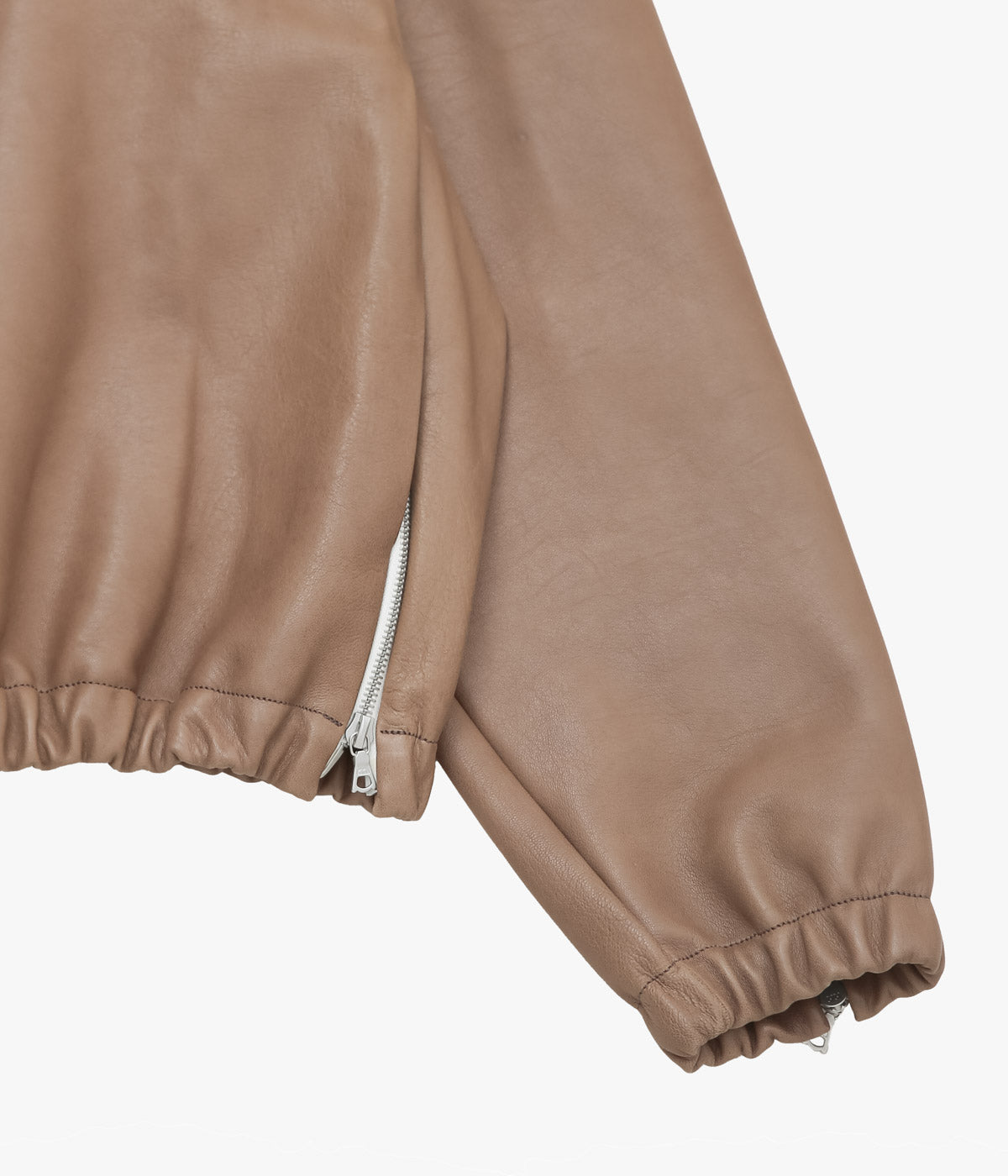 GABRIELA COLL GARMENTS ''NO.306 LEATHER SIX ZIPPER JACKET'' (BROWN