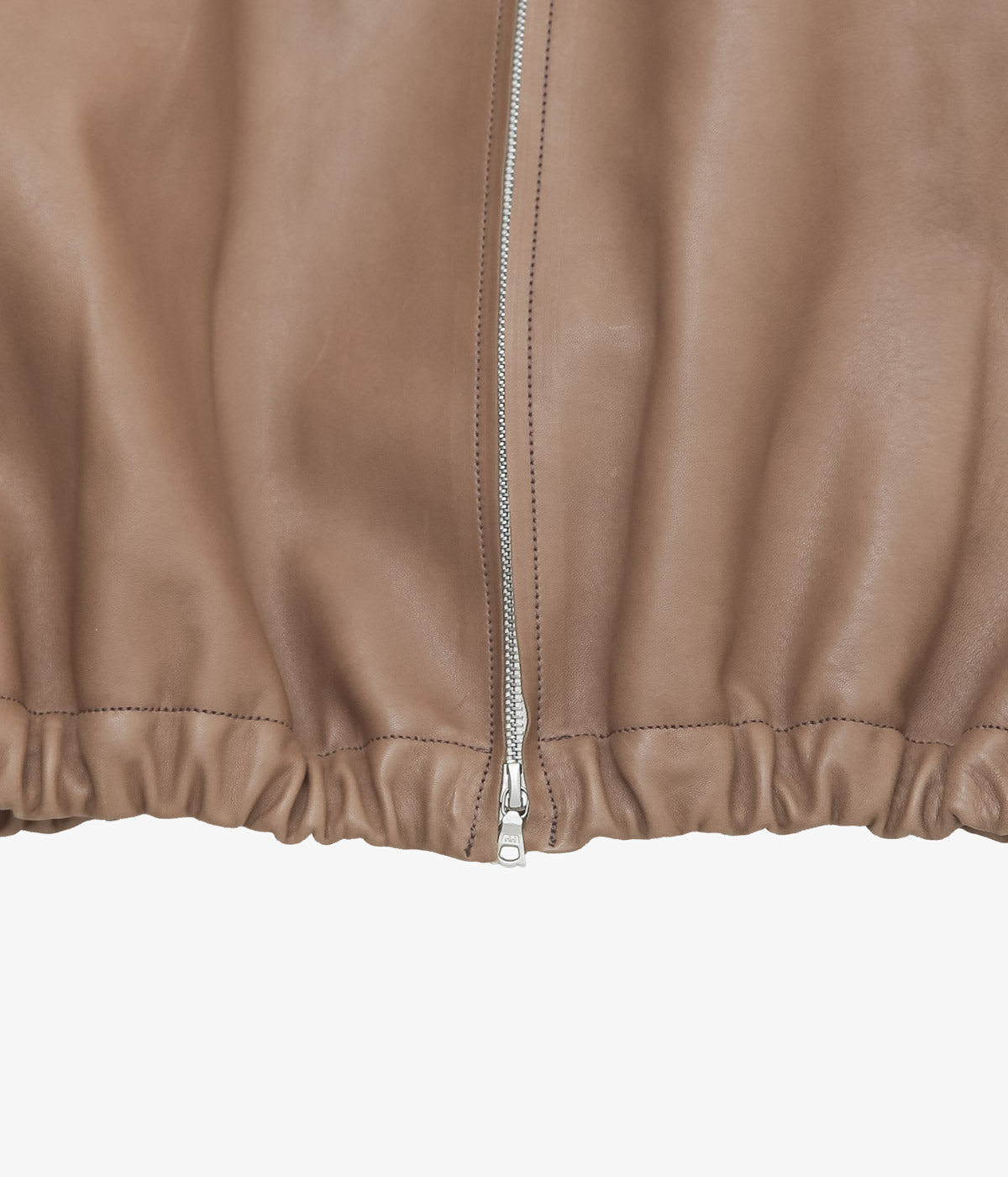 GABRIELA COLL GARMENTS ''NO.306 LEATHER SIX ZIPPER JACKET'' (BROWN
