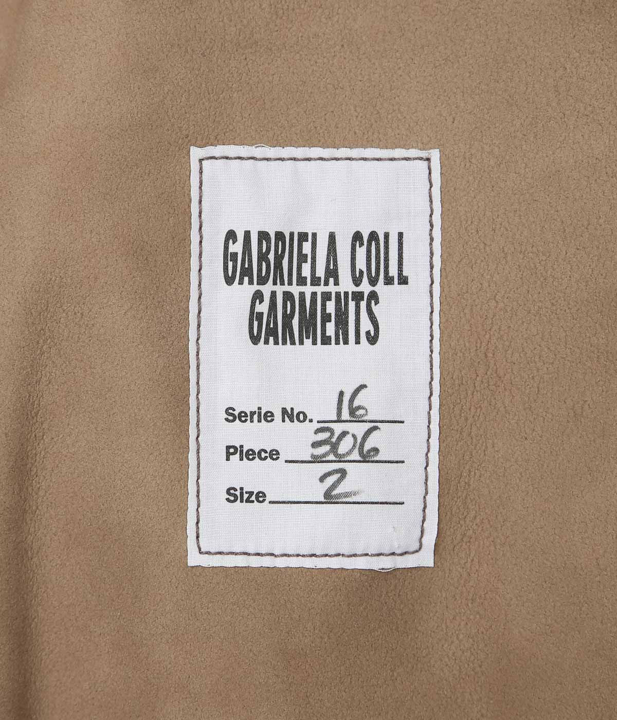 GABRIELA COLL GARMENTS ''NO.306 LEATHER SIX ZIPPER JACKET'' (BROWN