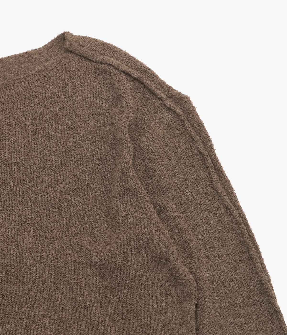 GABRIELA COLL GARMENTS ''NO.317 COTTON CASHMERE KNITTED TOP'' (BROWN)