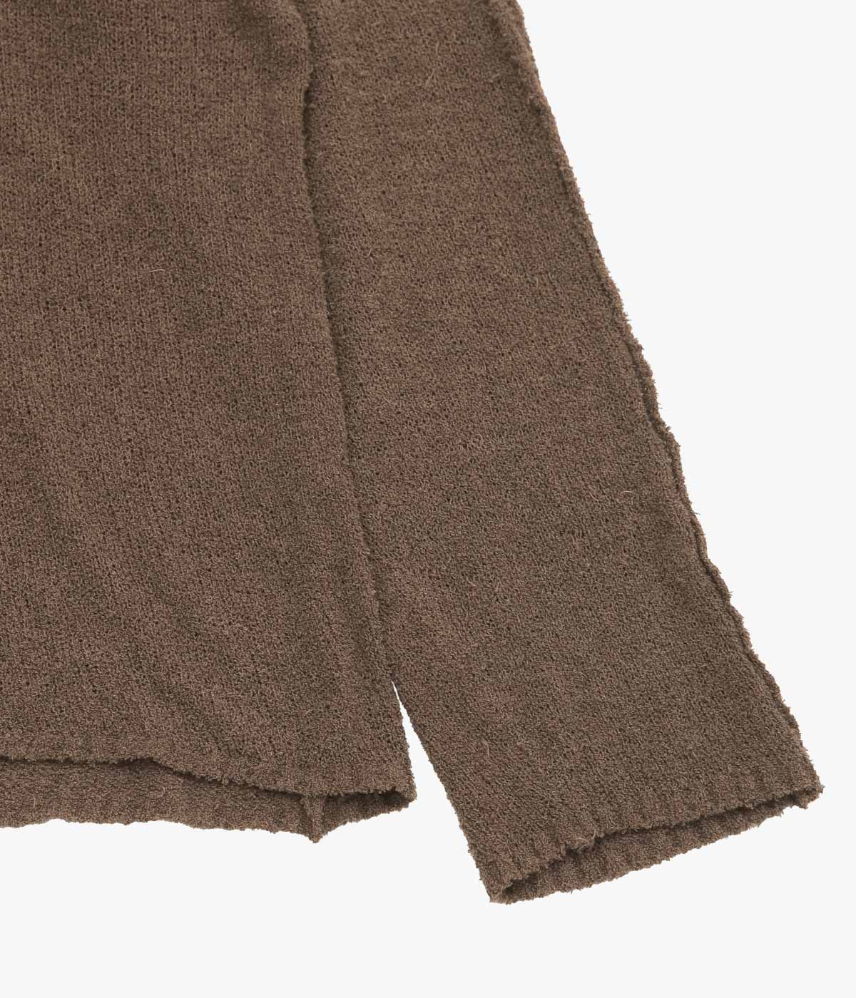 GABRIELA COLL GARMENTS ''NO.317 COTTON CASHMERE KNITTED TOP'' (BROWN)