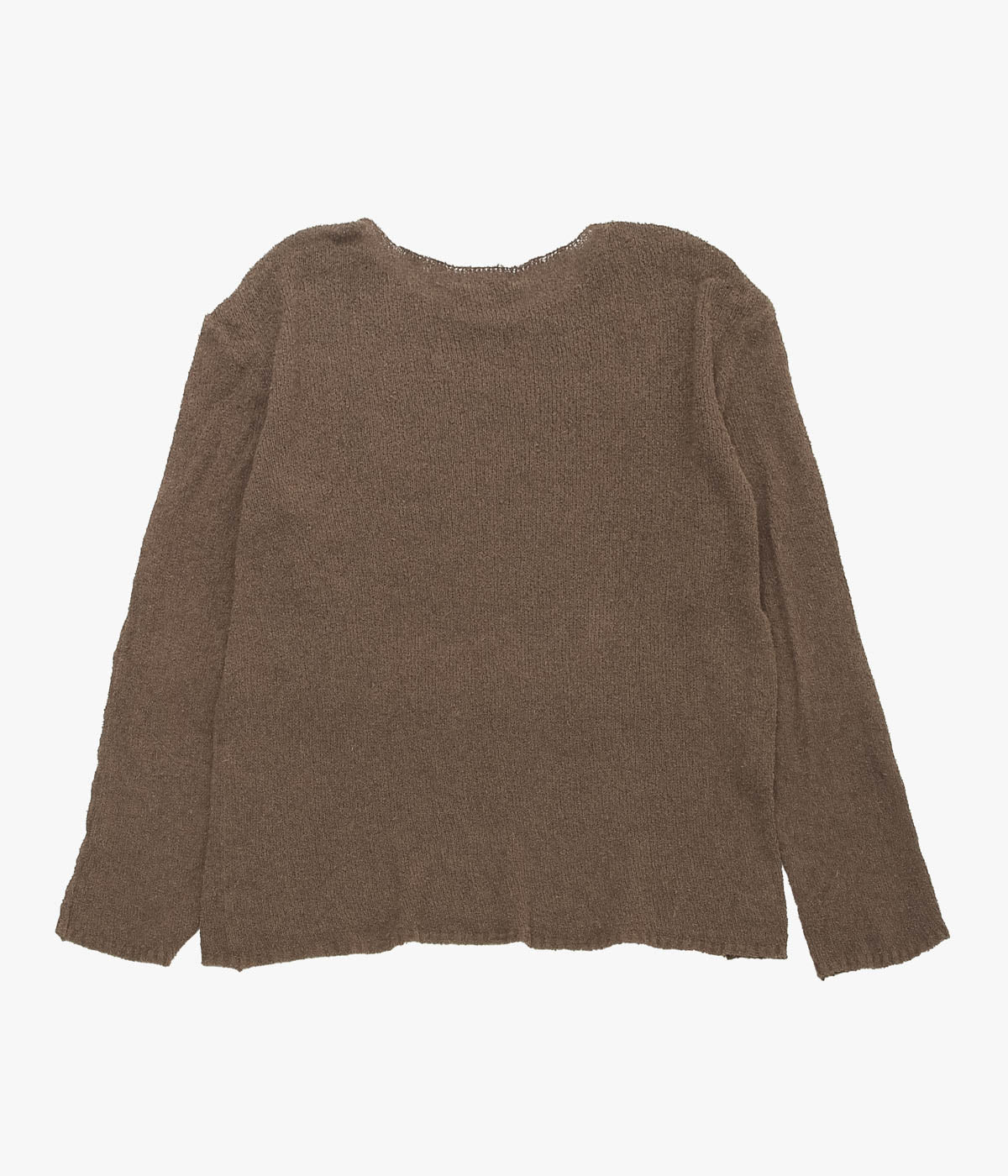 GABRIELA COLL GARMENTS ''NO.317 COTTON CASHMERE KNITTED TOP'' (BROWN)