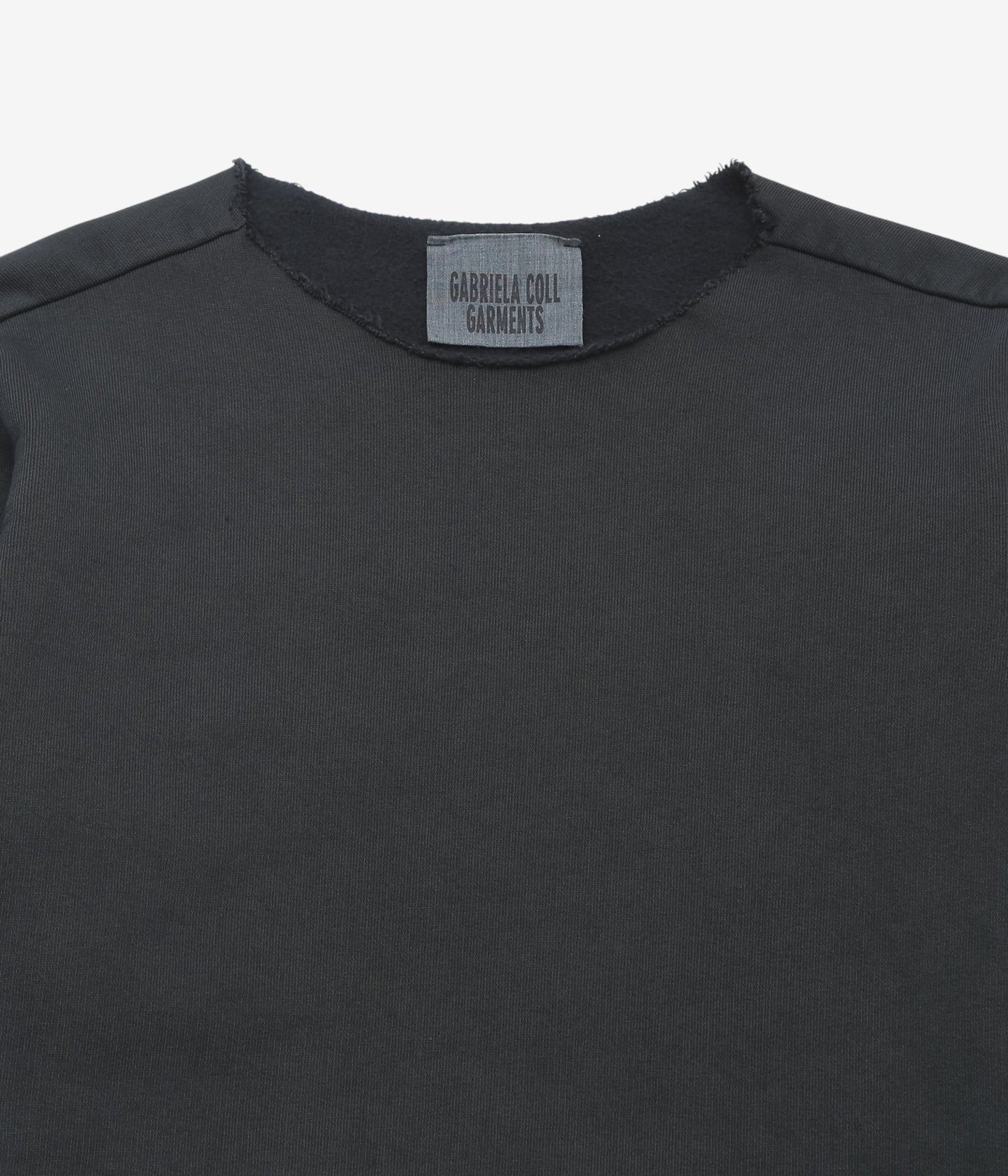GABRIELA COLL GARMENTS ''NO.317 FLEECE TOP'' (BLACK)