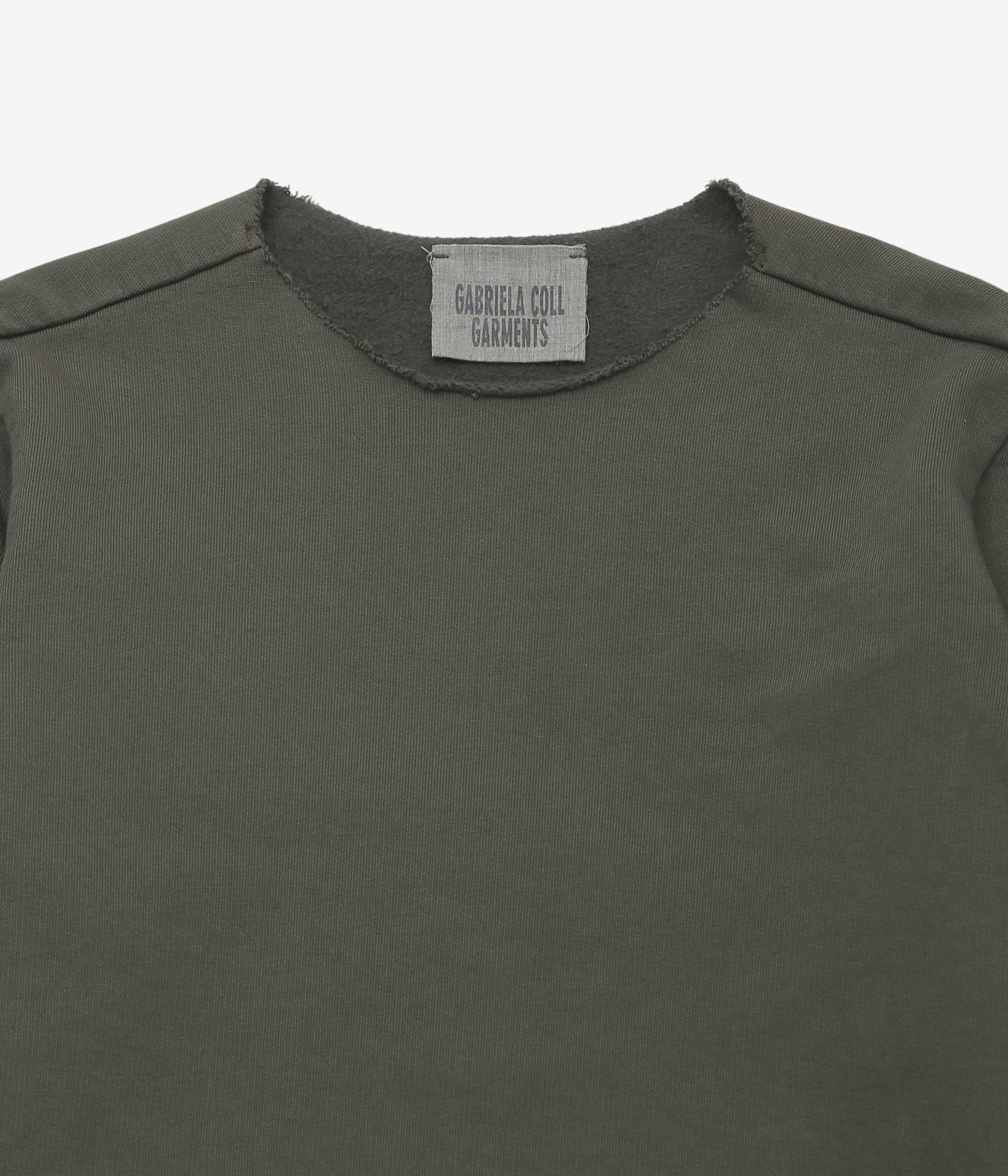 GABRIELA COLL GARMENTS ''NO.317 FLEECE TOP'' (DARK GREEN)