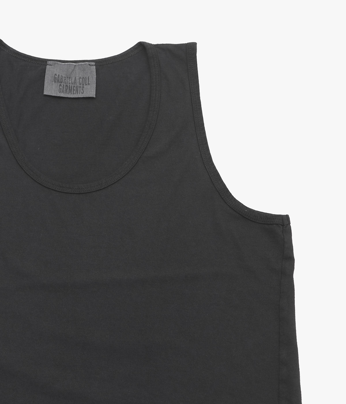 GABRIELA COLL GARMENTS ''NO.326 ORGANIC COTTON TANK TOP''(BLACK)