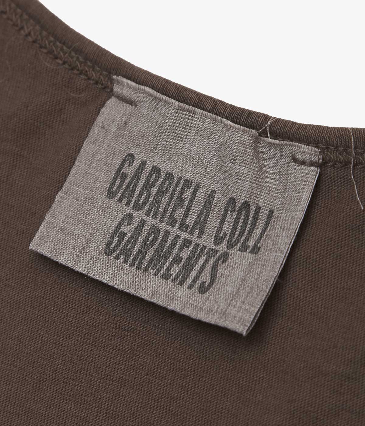 GABRIELA COLL GARMENTS ''NO.326 ORGANIC COTTON TANK TOP'' (BROWN)