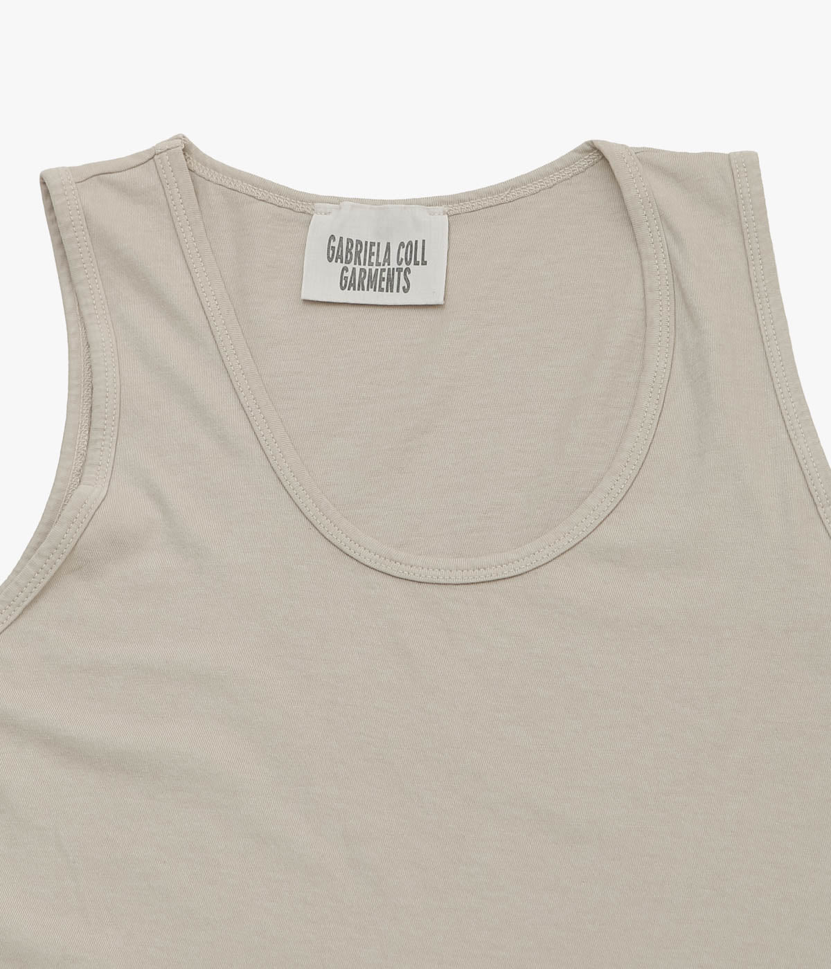 GABRIELA COLL GARMENTS ''NO.326 ORGANIC COTTON TANK TOP'' (SAND)