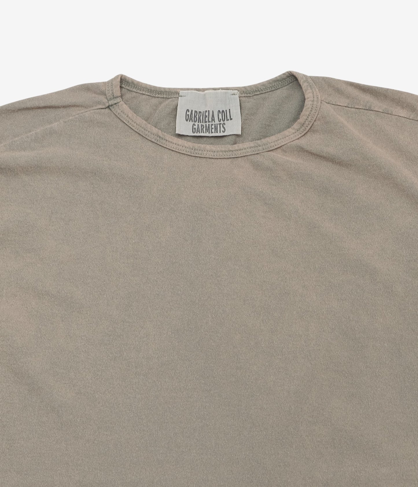 GABRIELA COLL GARMENTS ''NO.33 ORGANIC COTTON SLEEVELESS T-SHIRT'' (DUST)