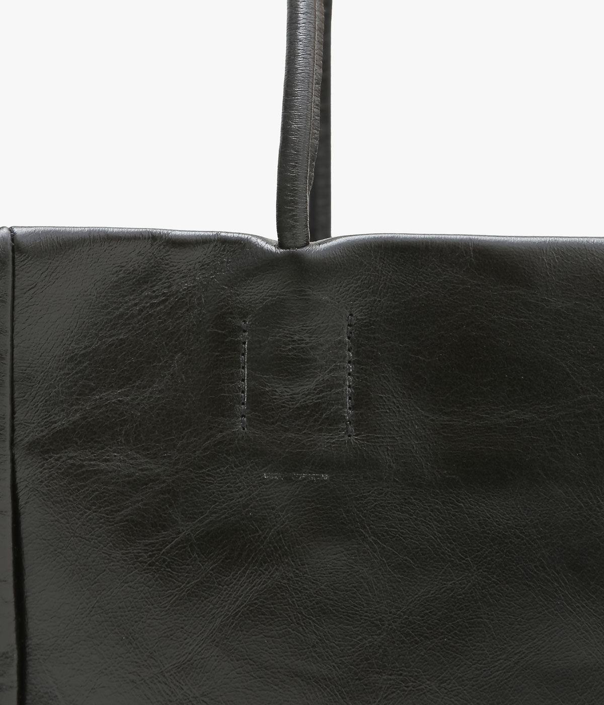 GABRIELA COLL GARMENTS ''NO.338 LEATHER LONG BAG'' (BLACK)