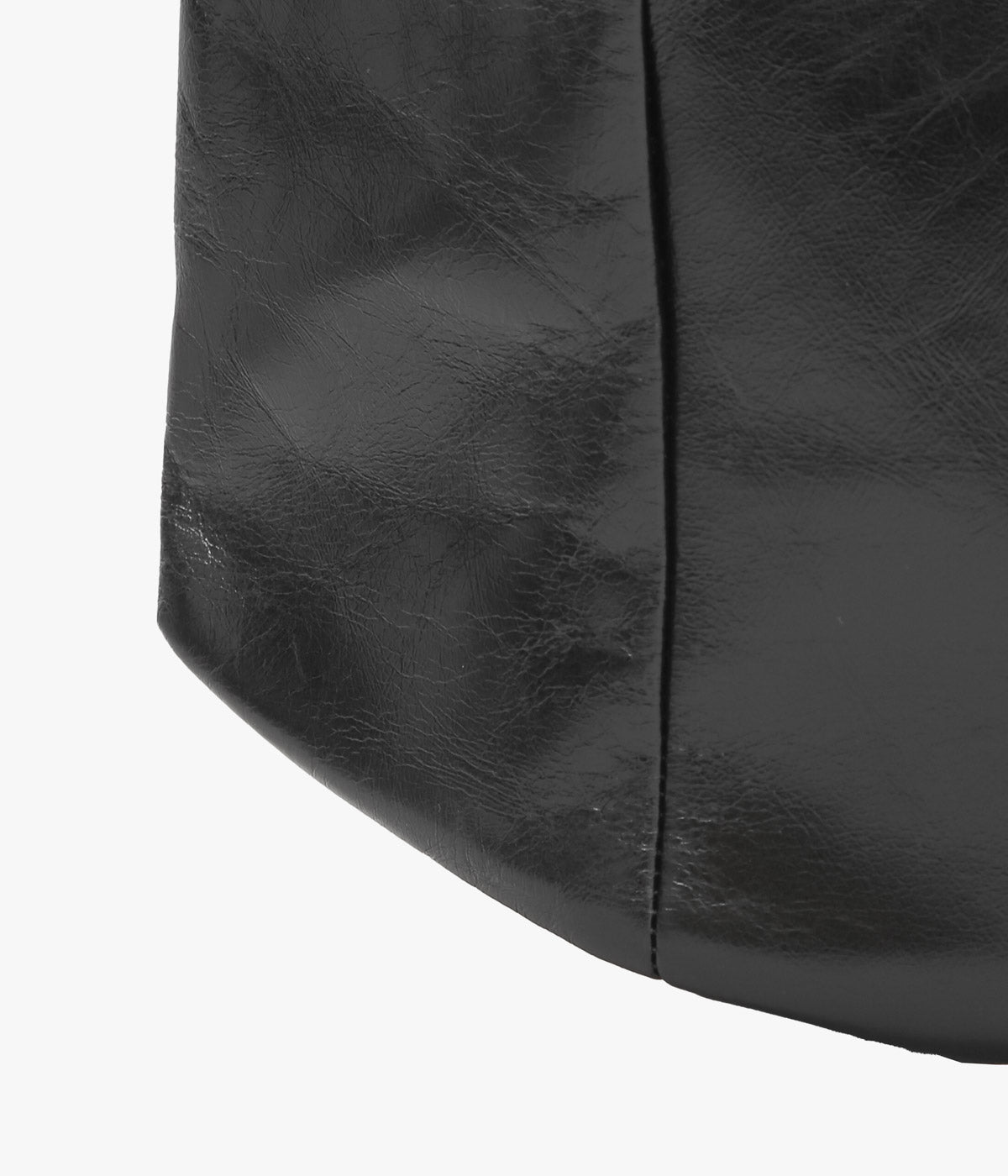 GABRIELA COLL GARMENTS ''NO.338 LEATHER LONG BAG'' (BLACK)