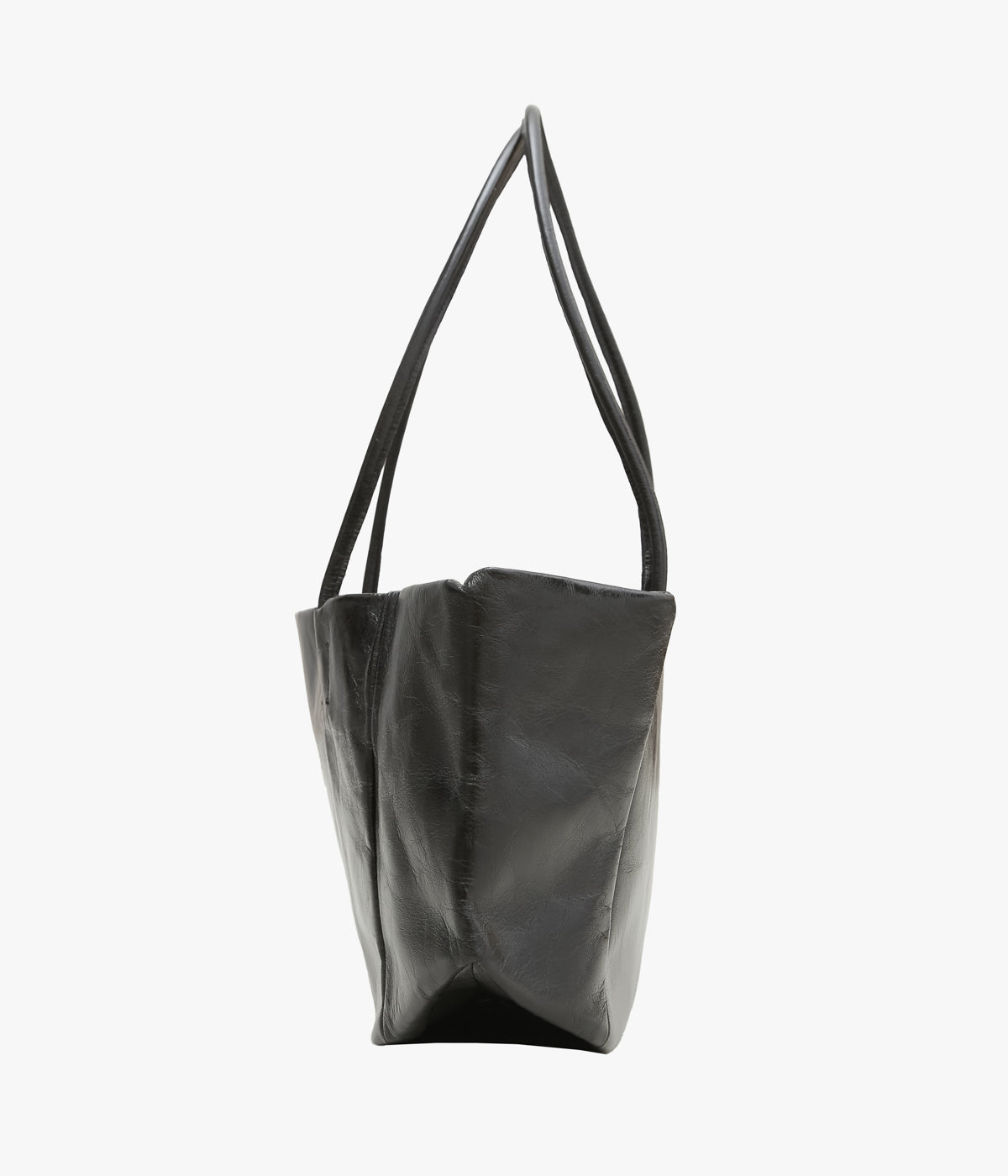 GABRIELA COLL GARMENTS ''NO.338 LEATHER LONG BAG'' (BLACK) – THE