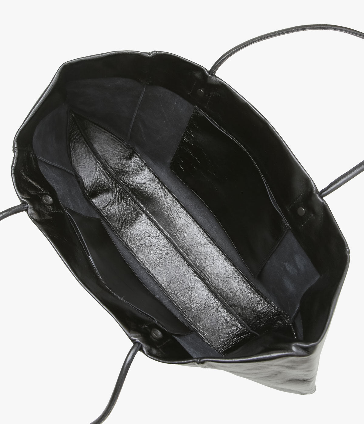 GABRIELA COLL GARMENTS ''NO.338 LEATHER LONG BAG'' (BLACK) – THE