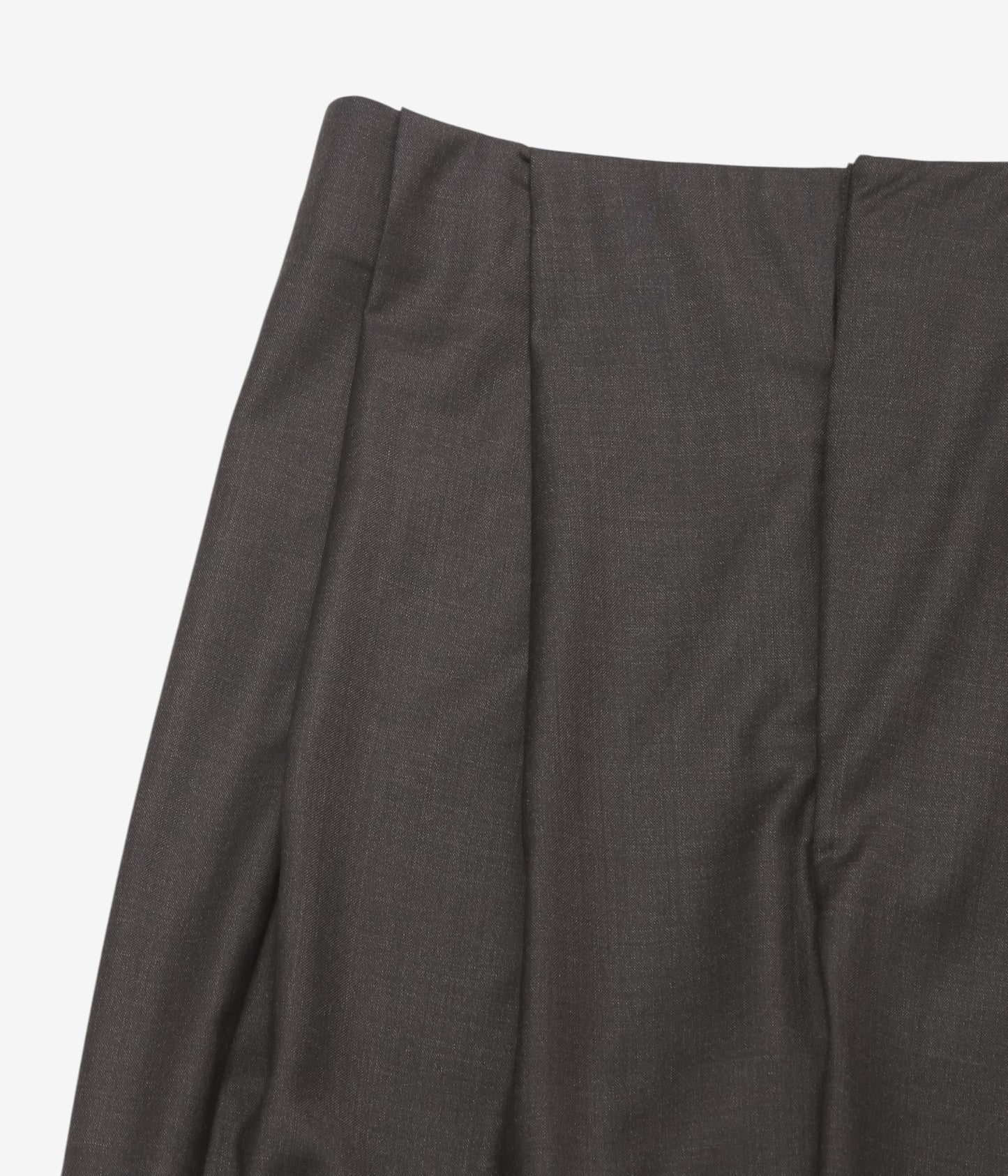 GABRIELA COLL GARMENTS ''NO.343 FINE WOOL PLEATED TROUSERS'' (BROWN)