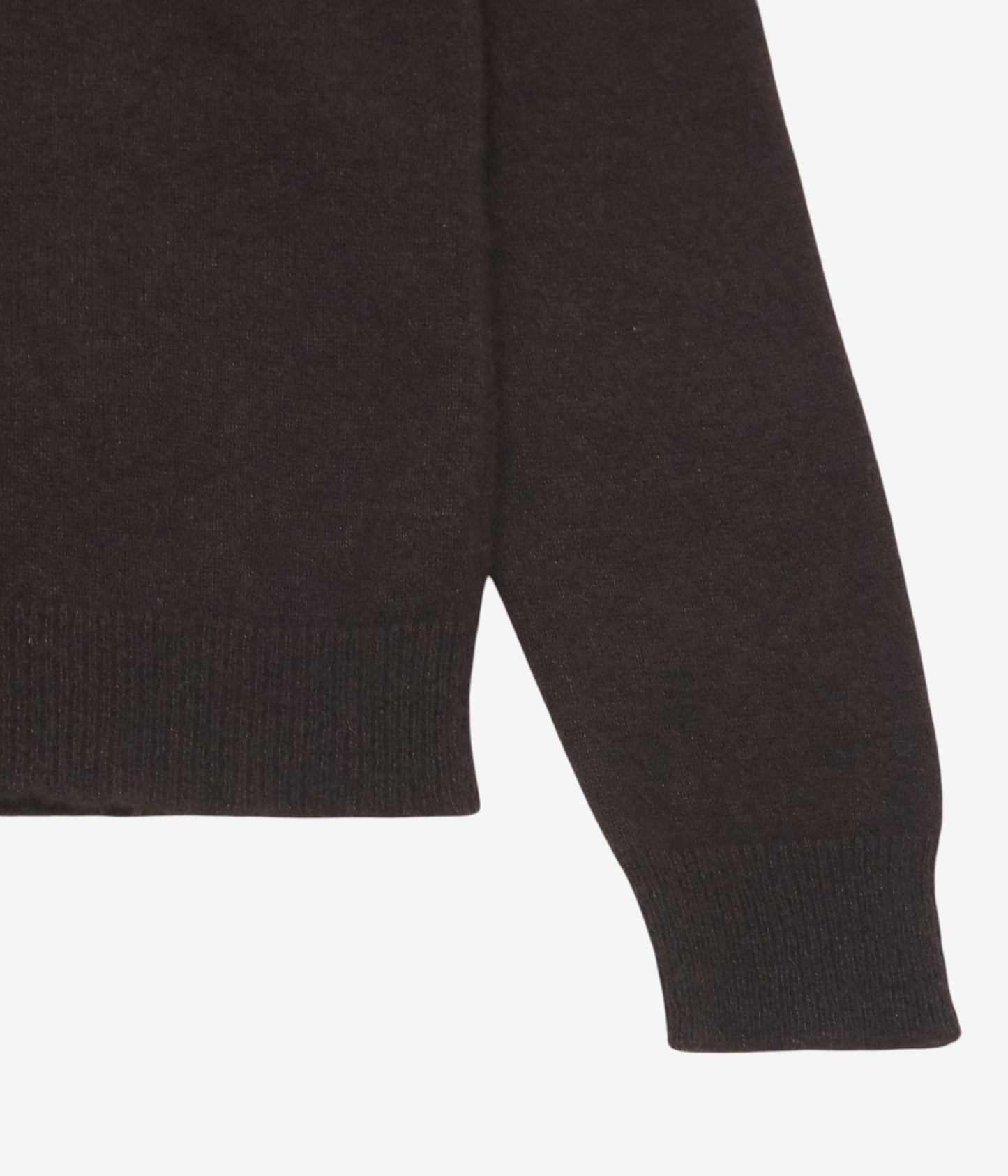 GABRIELA COLL GARMENTS ''NO.344 CASHMERE SILK PULLOVER'' (BROWN)