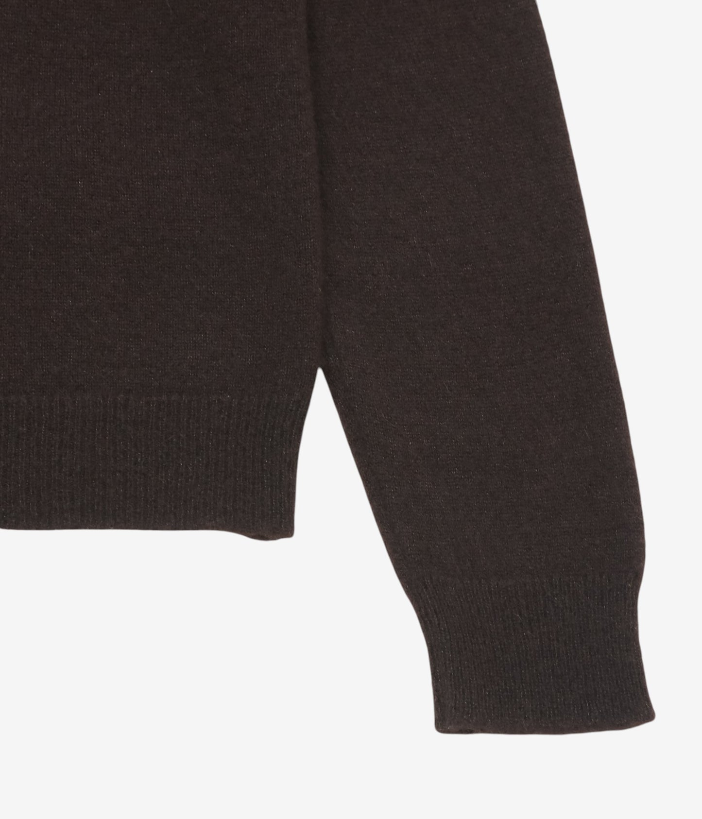 GABRIELA COLL GARMENTS ''NO.344 CASHMERE SILK PULLOVER'' (BROWN)
