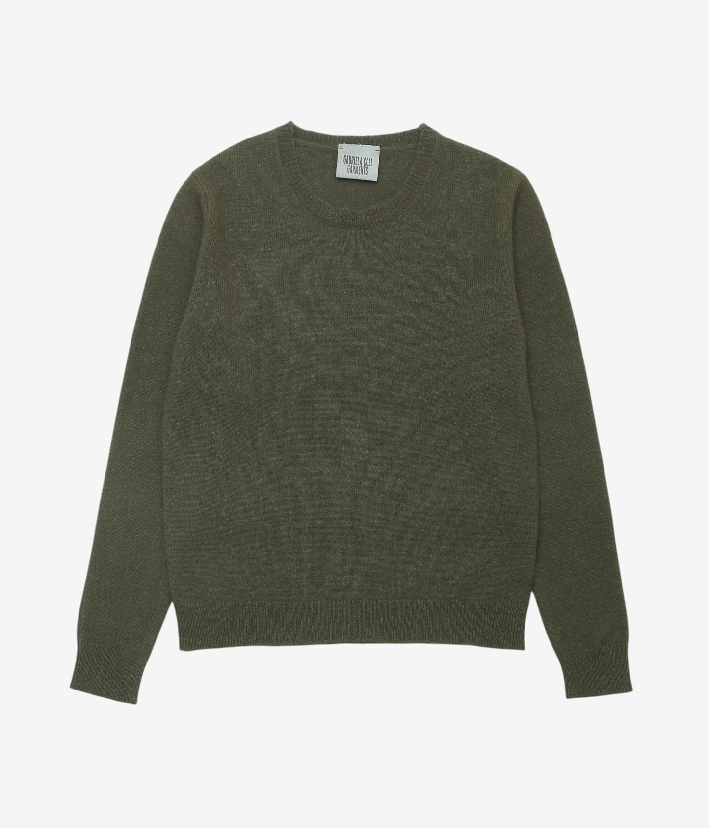 GABRIELA COLL GARMENTS ''NO.344 CASHMERE SILK PULLOVER'' (DARK GREEN)
