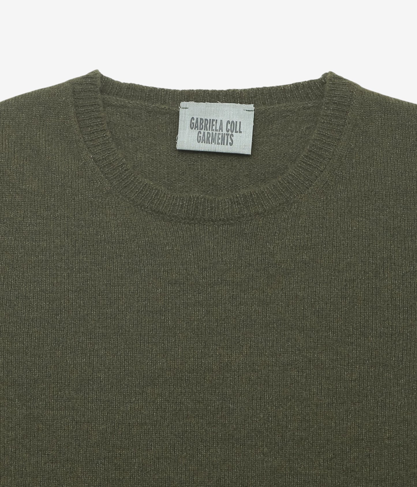 GABRIELA COLL GARMENTS ''NO.344 CASHMERE SILK PULLOVER'' (DARK GREEN)