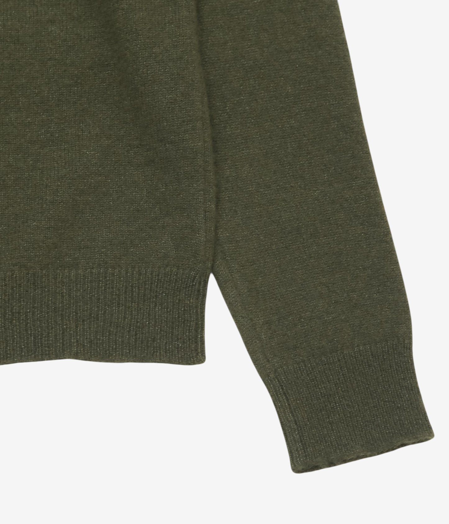 GABRIELA COLL GARMENTS ''NO.344 CASHMERE SILK PULLOVER'' (DARK GREEN)
